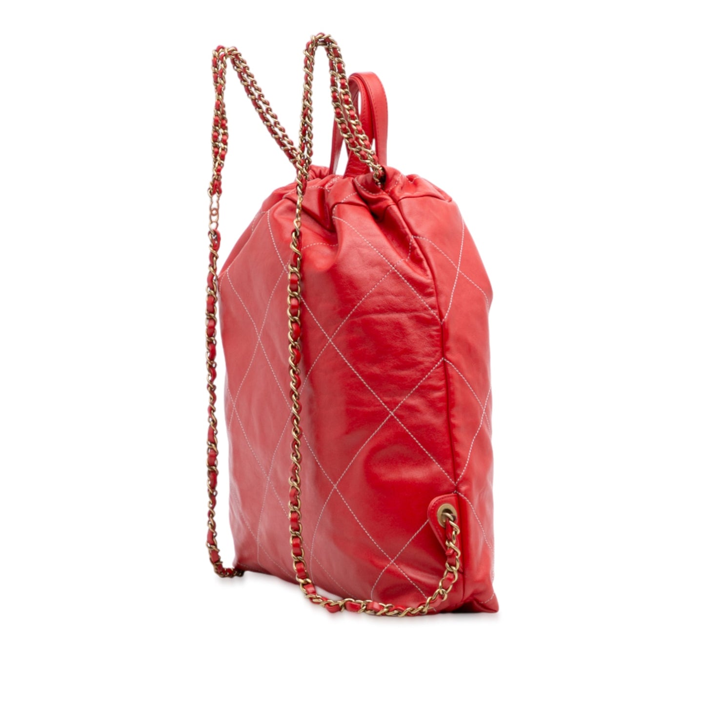 Chanel Large Quilted Shiny Calfskin 22 Backpack