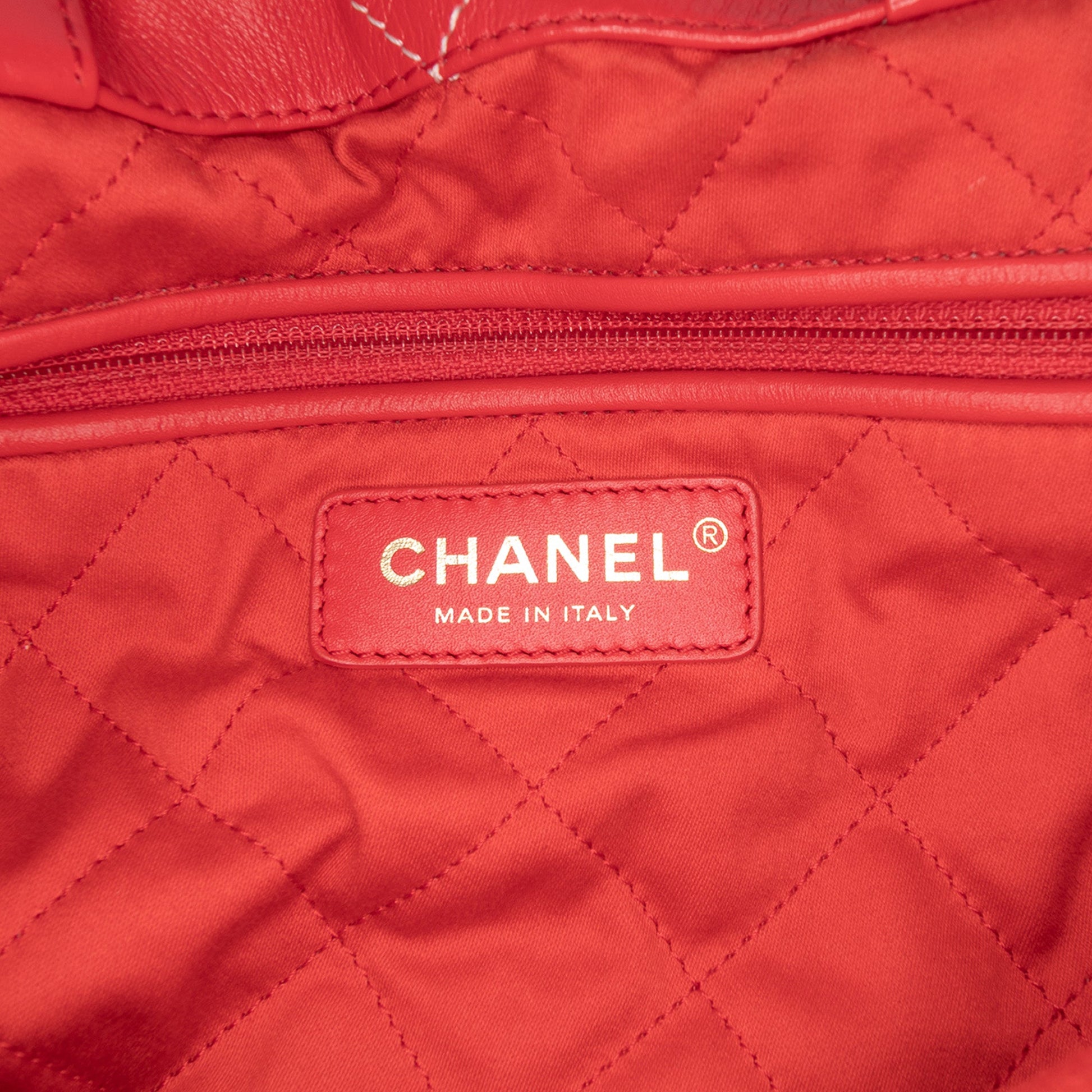 Chanel Large Shiny Quilted Calfskin 22 Backpack