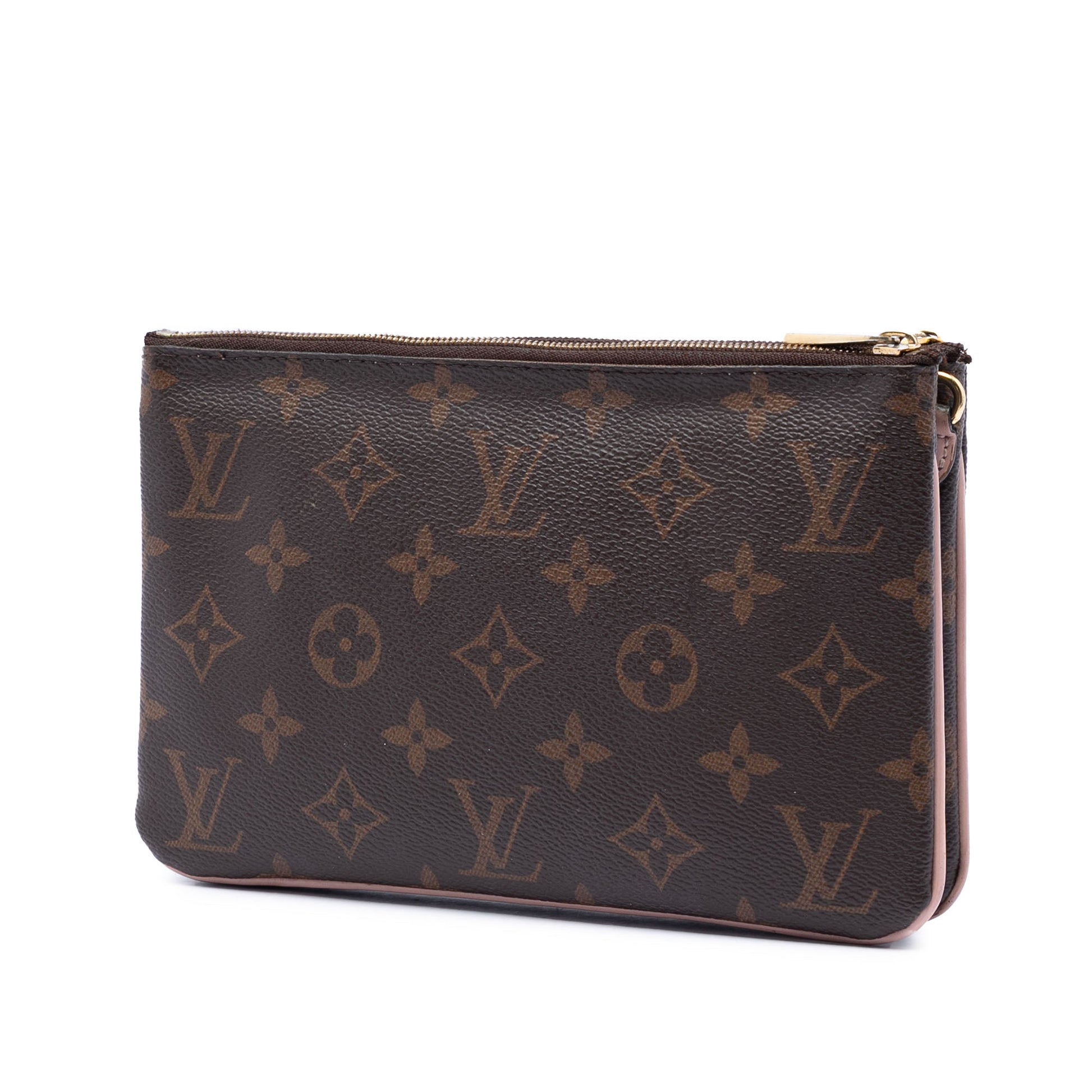 Louis Vuitton Monogram Blooming Flowers Double Zip Pochette