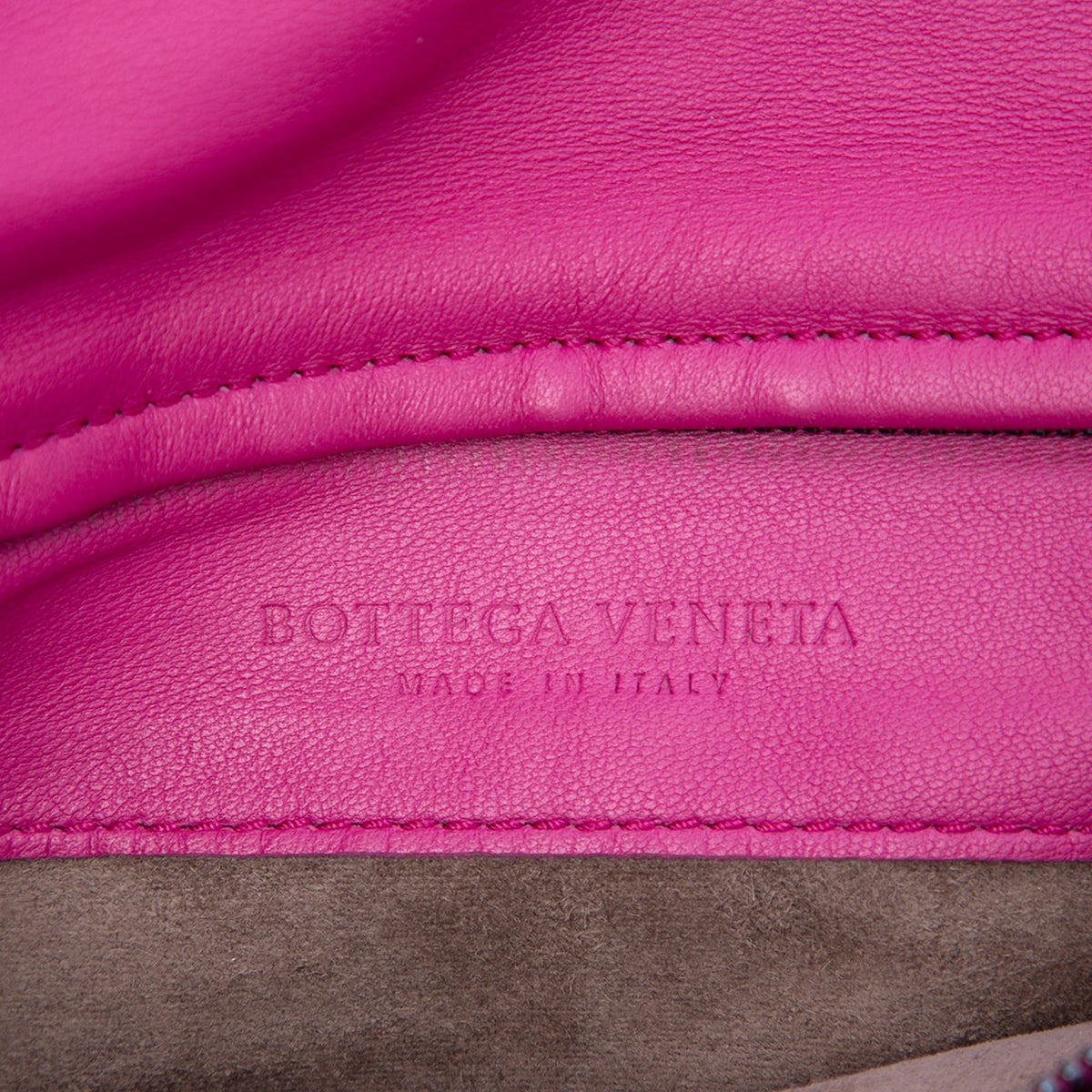 Bottega Veneta Nappa Intrecciato Turn Lock Clutch — Pink