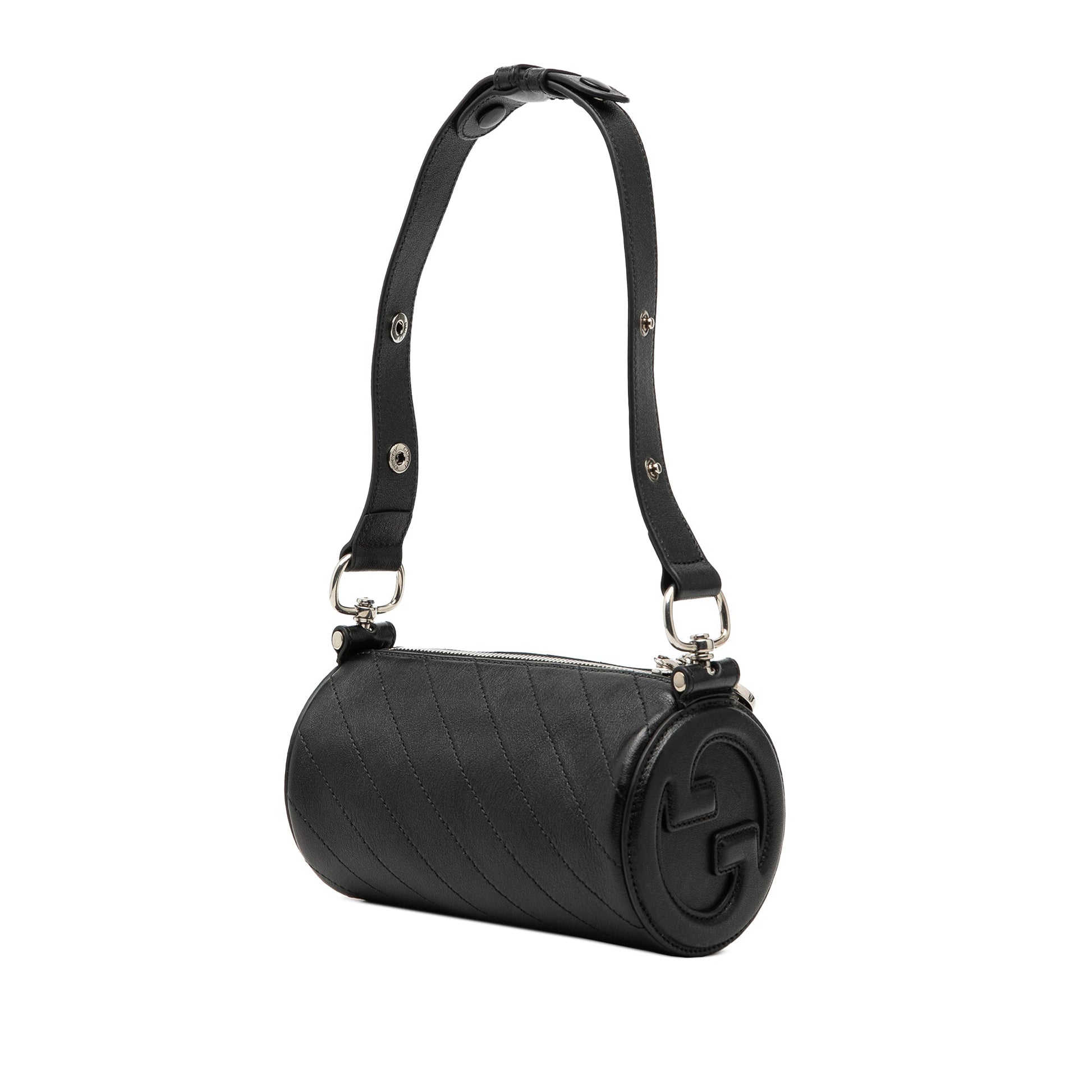 Mini Leather Blondie Barrel Shoulder Bag