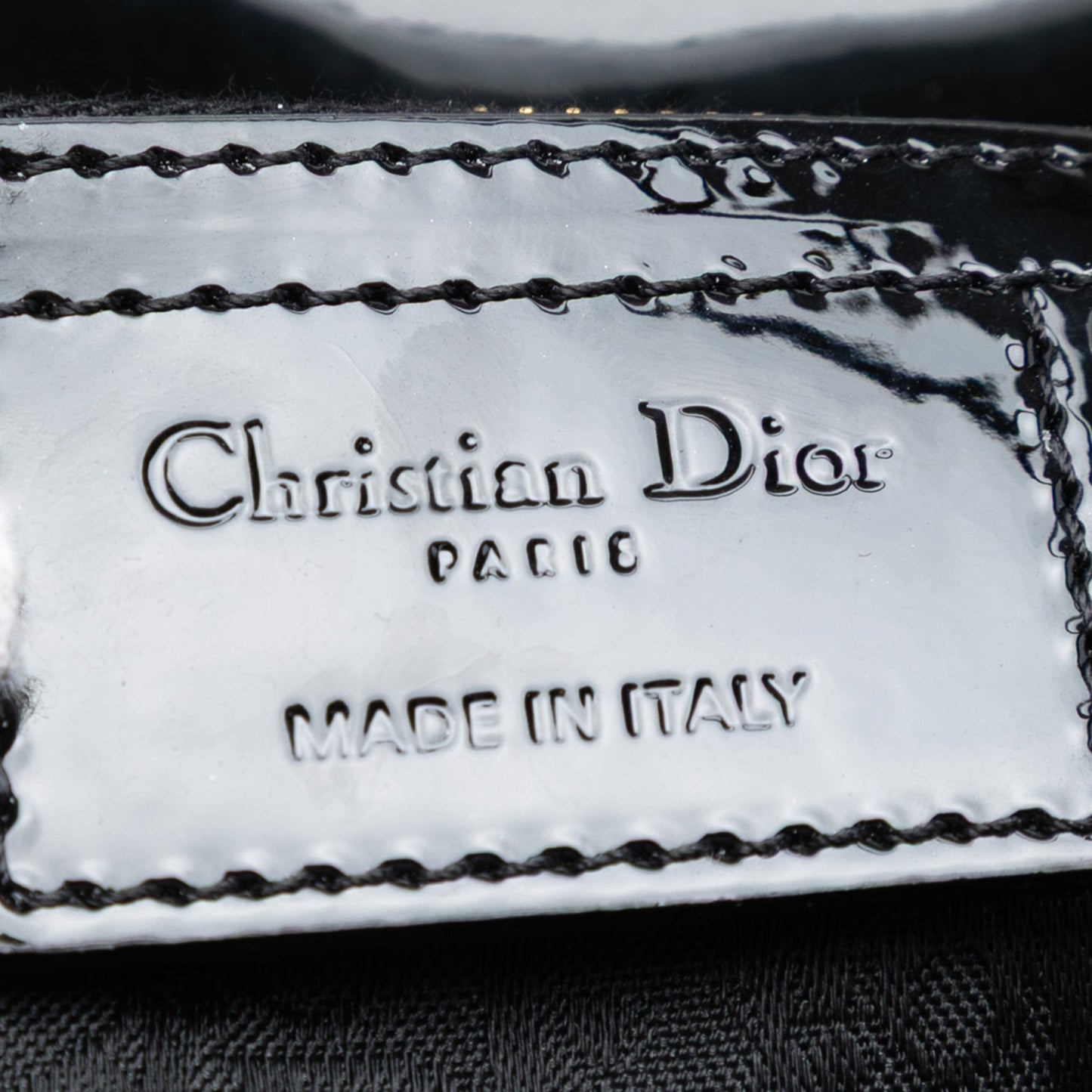 Dior Large Patent Cannage Lady Dior