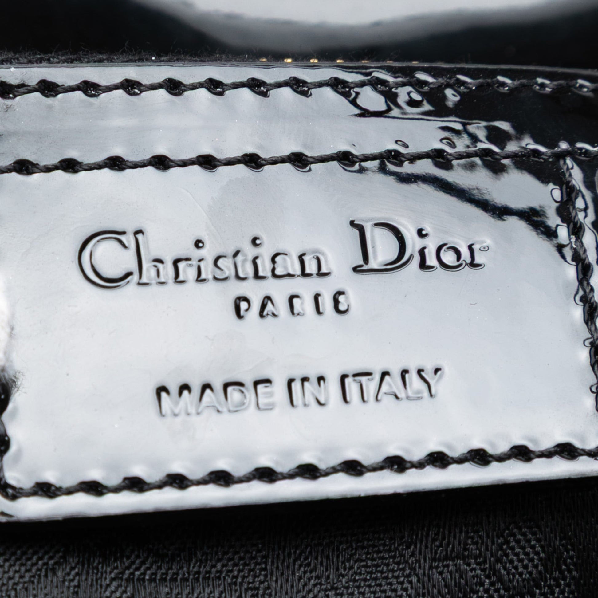 Dior Large Patent Cannage Lady Dior