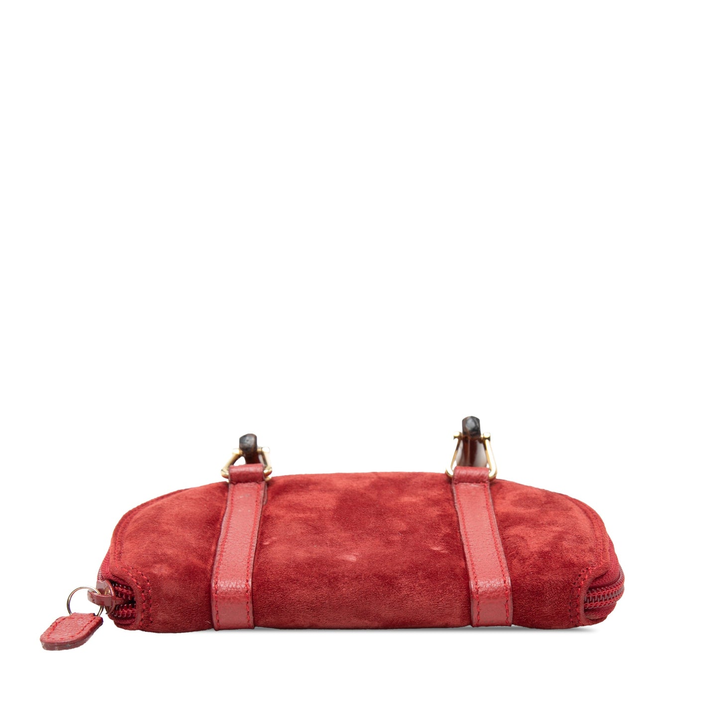 Gucci Mini Suede Bamboo Satchel