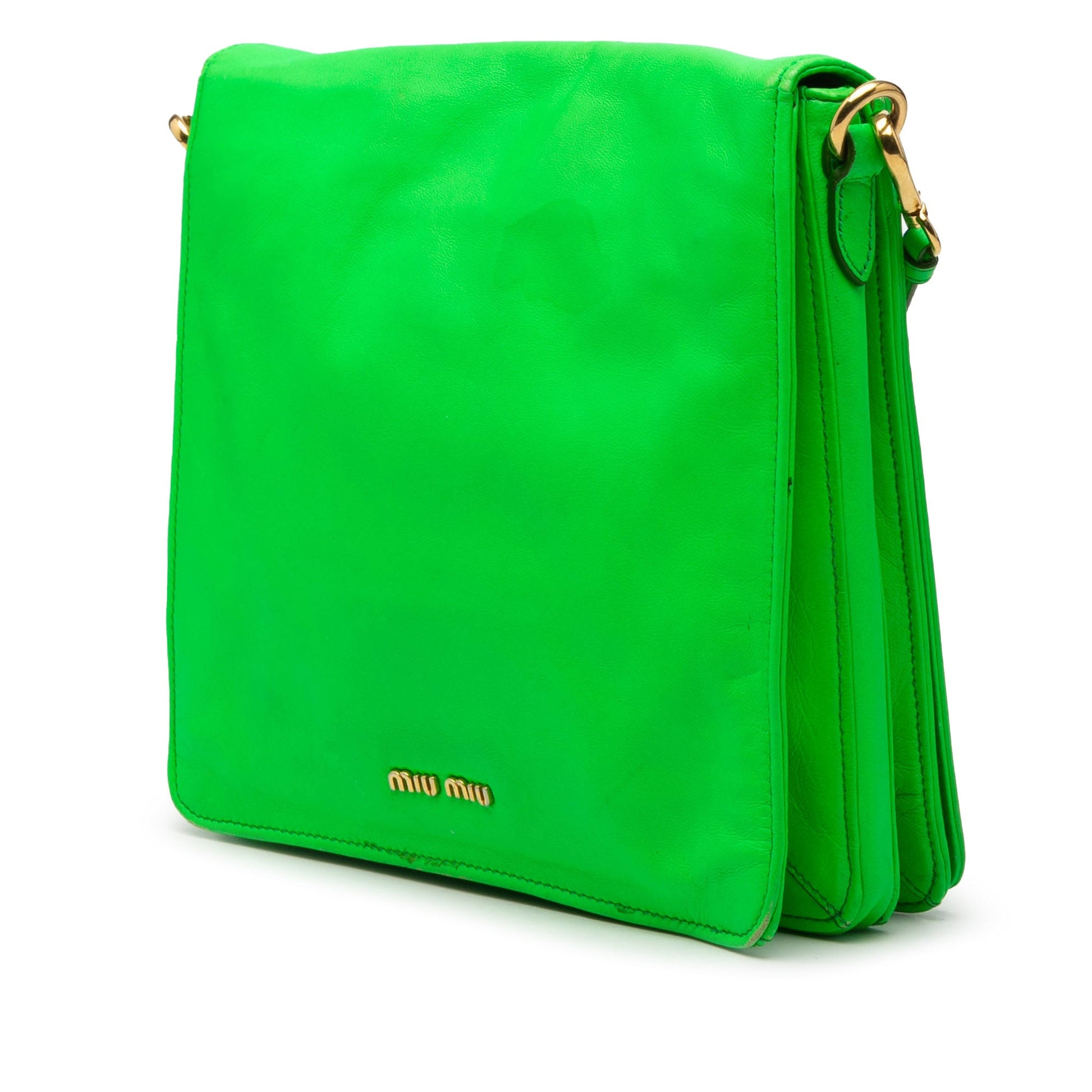 Miu Miu Leather Wing Strap Crossbody