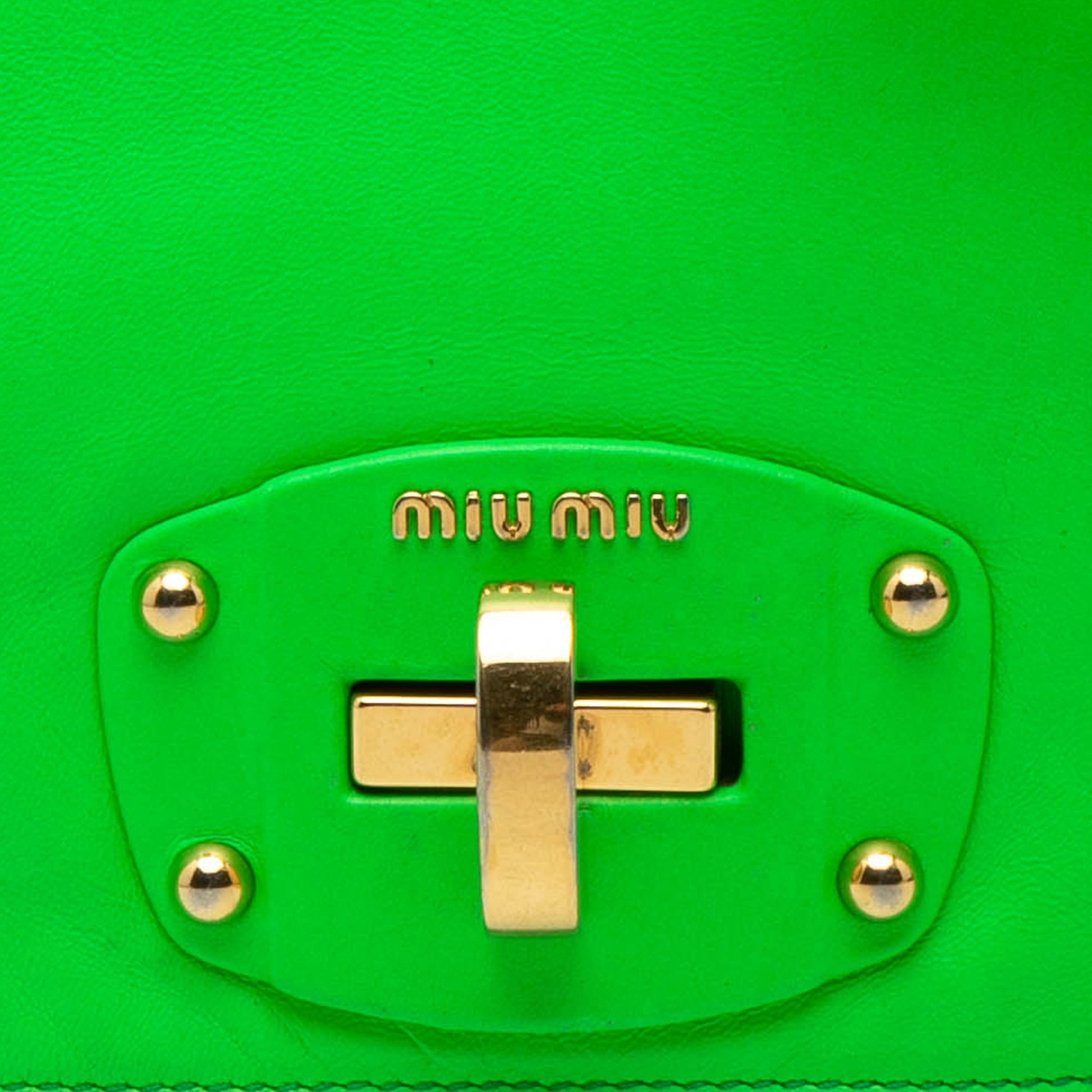 Miu Miu Leather Wing Strap Crossbody
