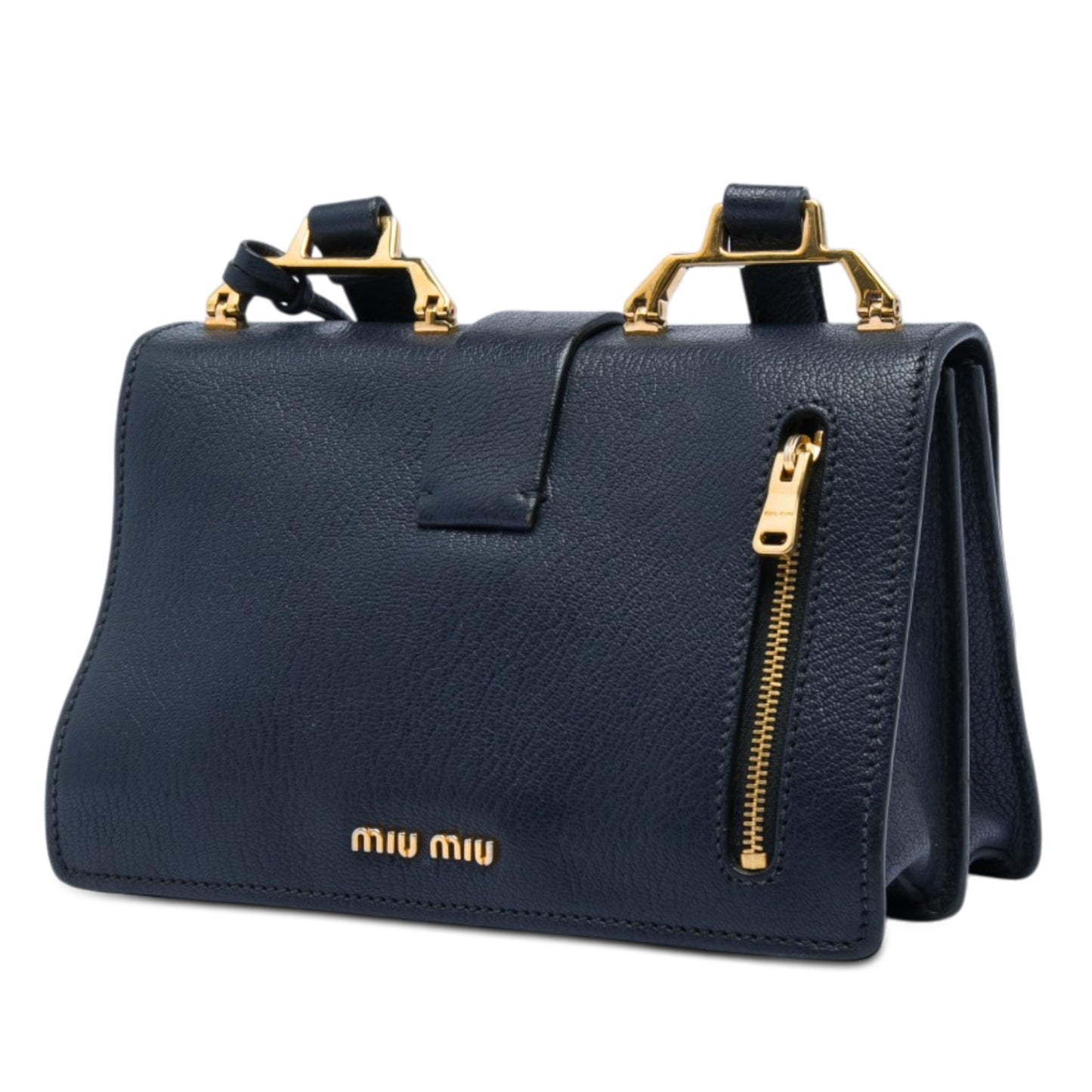 Miu Miu Goatskin Madras Crossbody