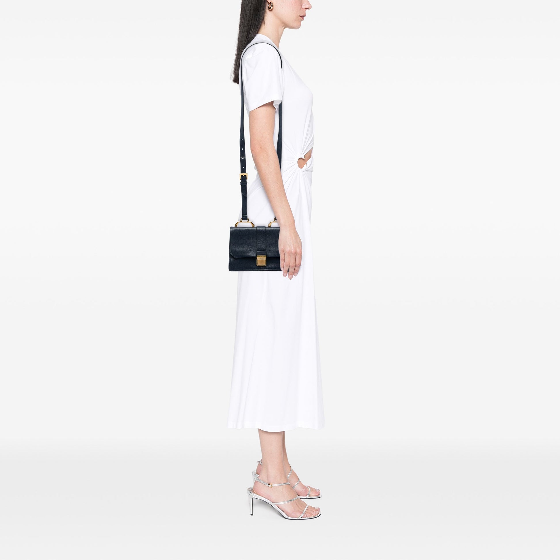 Miu Miu Goatskin Madras Crossbody