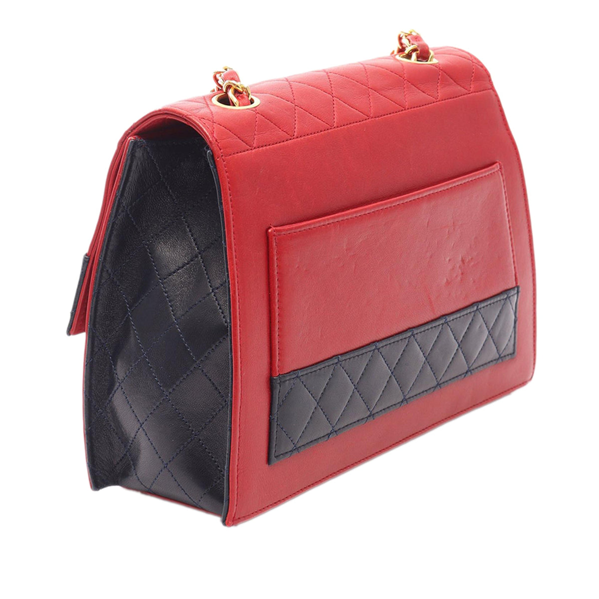 Chanel Lambskin Mademoiselle Turnlock Trapezoid Flap