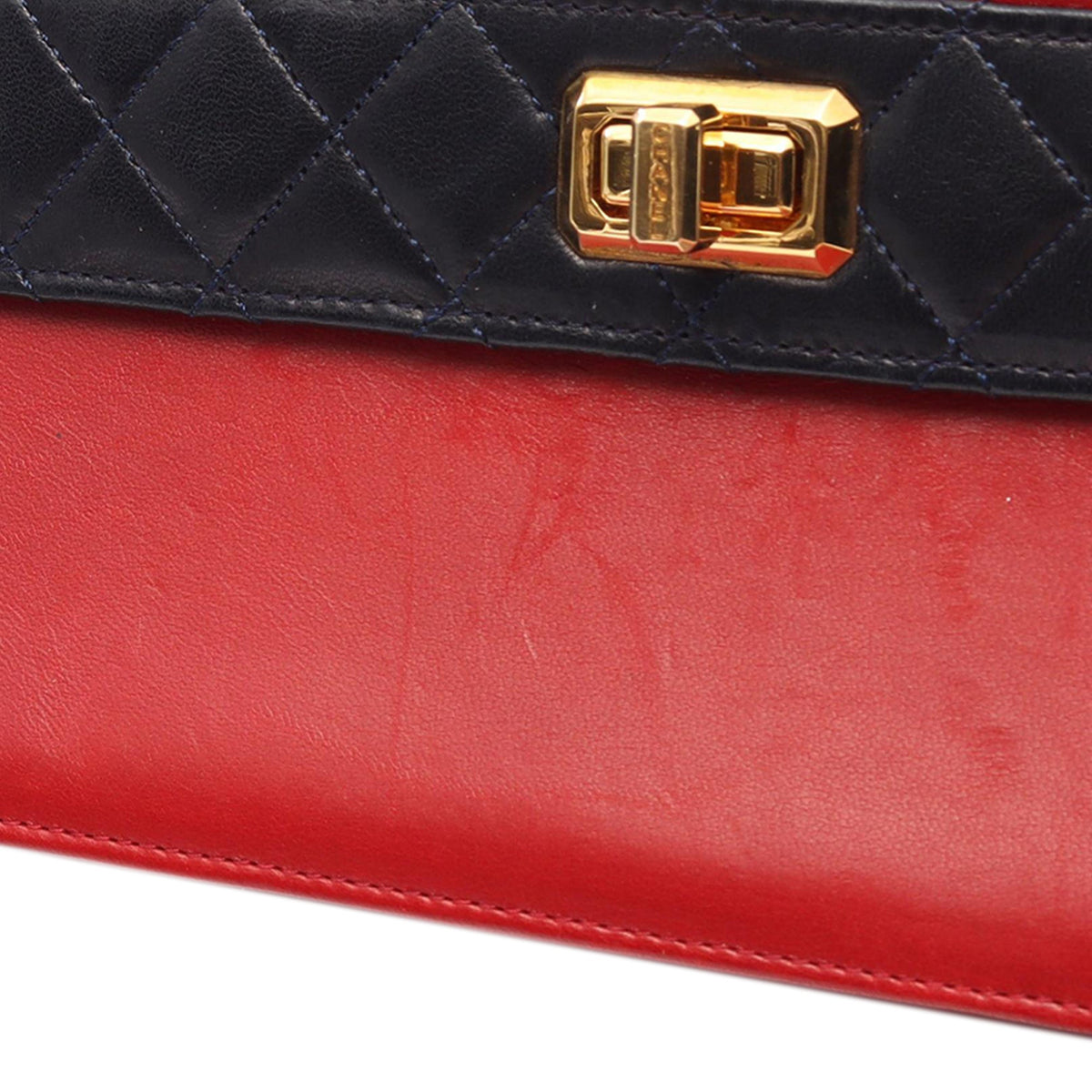 Chanel Lambskin Mademoiselle Turnlock Trapezoid Flap