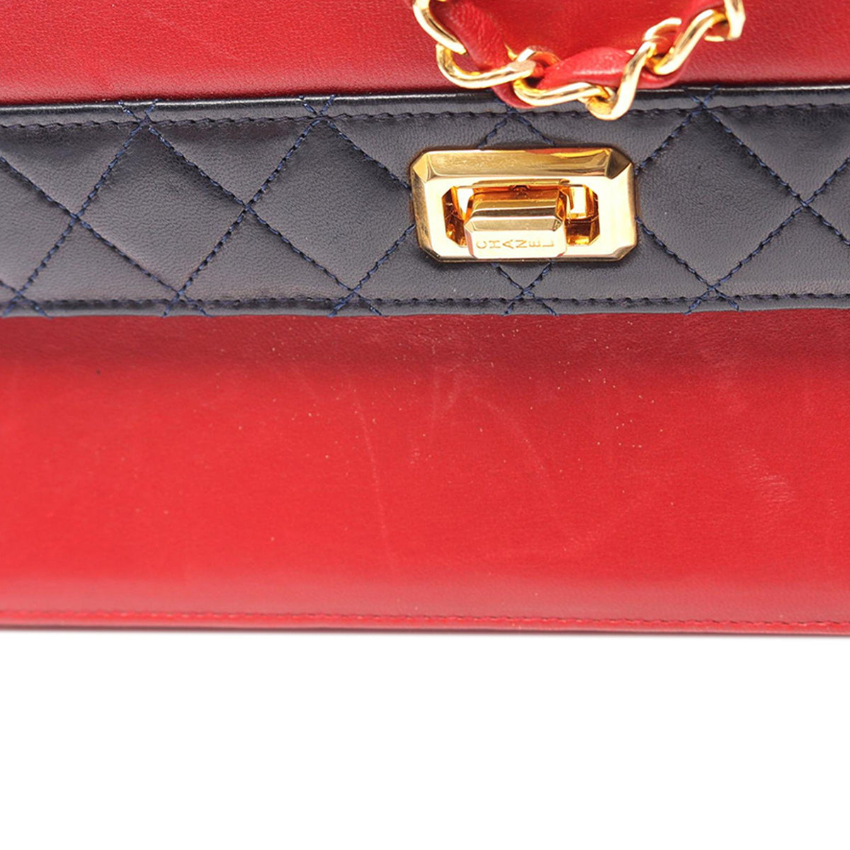 Chanel Lambskin Mademoiselle Turnlock Trapezoid Flap