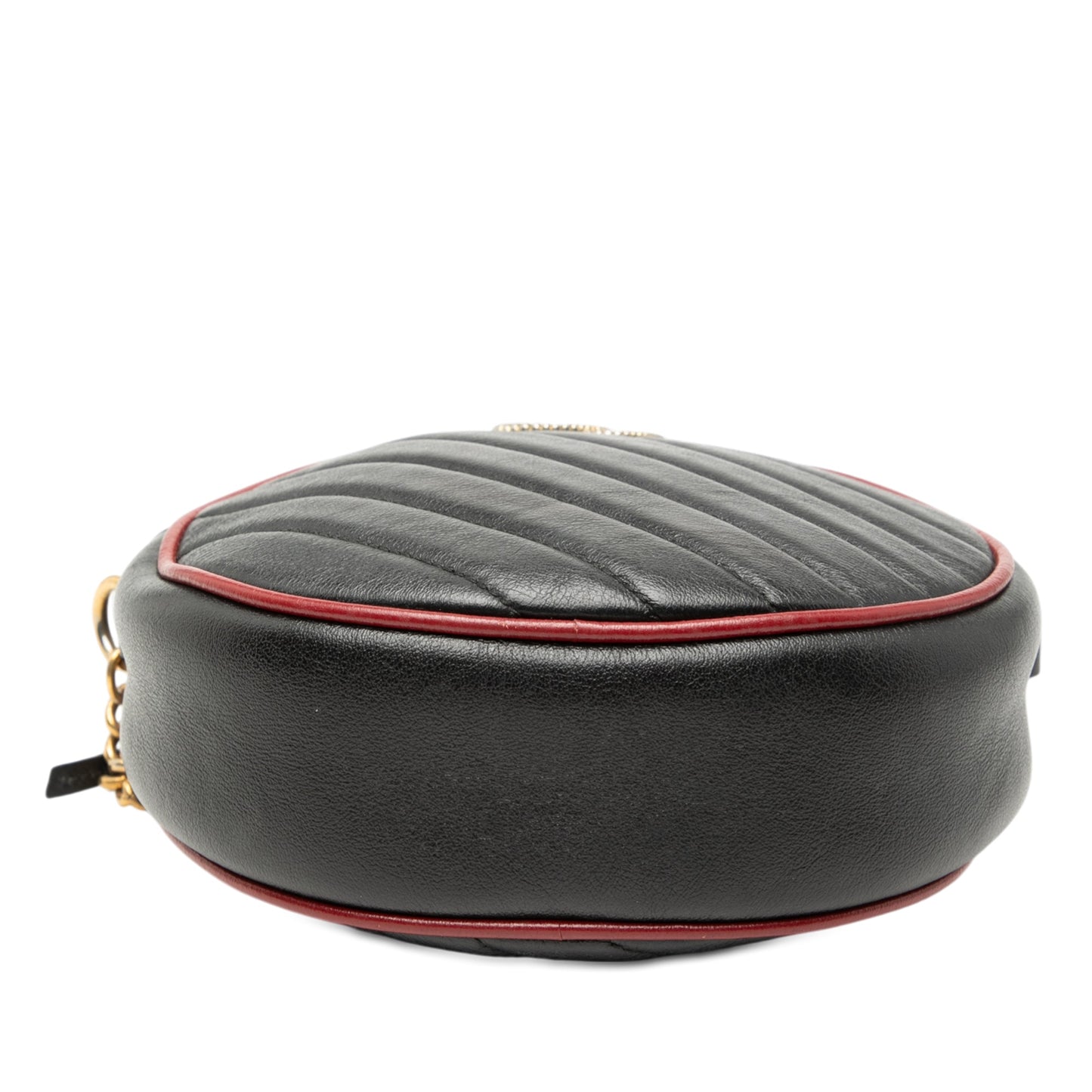 Gucci Mini GG Marmont Matelasse Leather Torchon Round Crossbody