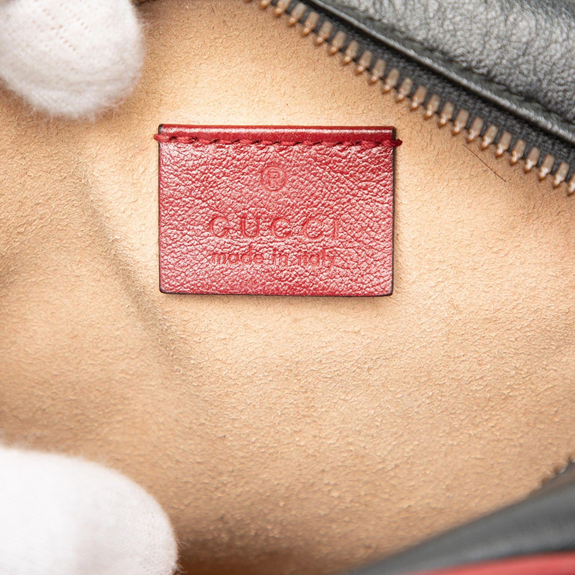 Gucci Mini GG Marmont Matelasse Leather Torchon Round Crossbody