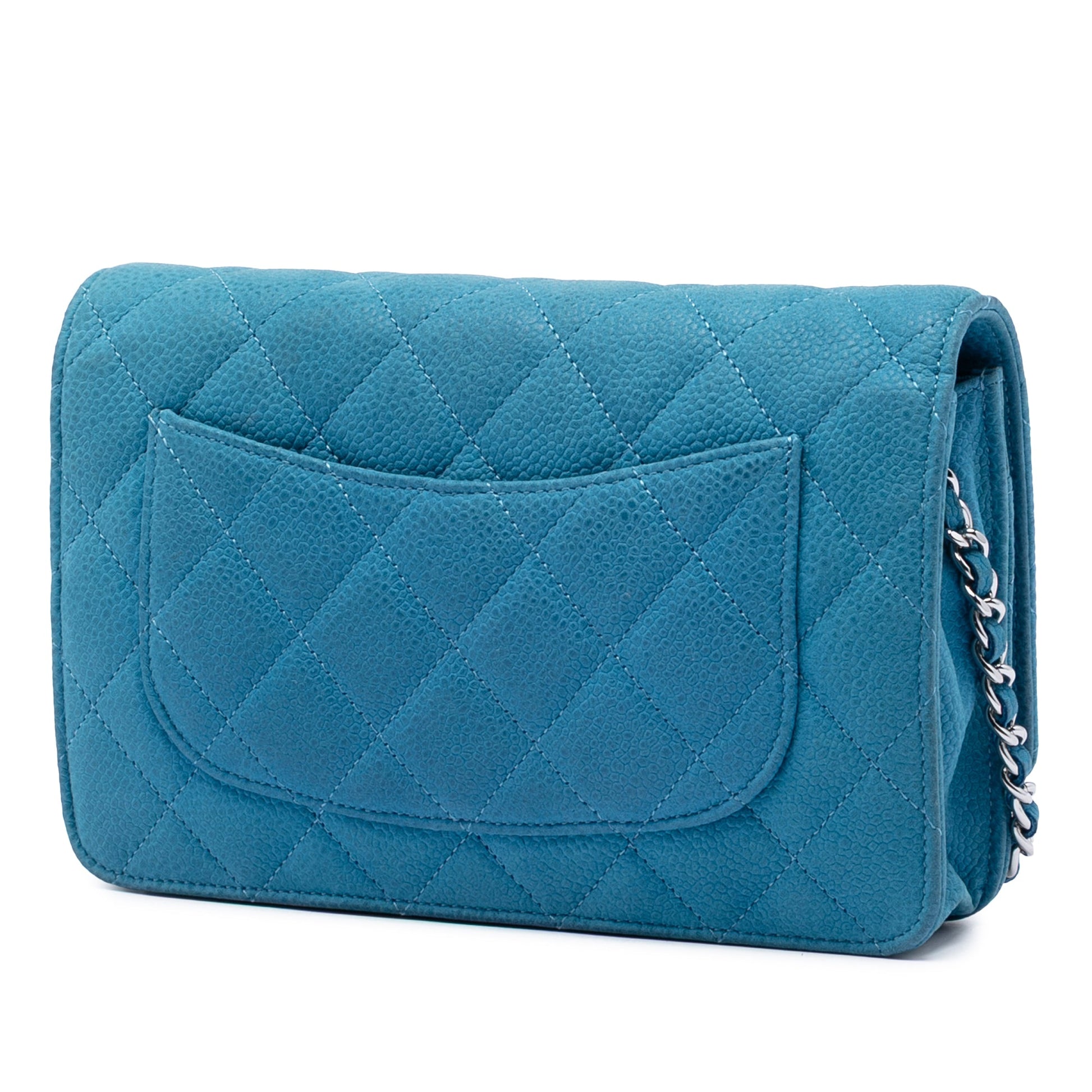 Chanel CC Quilted Caviar Wallet on Chain