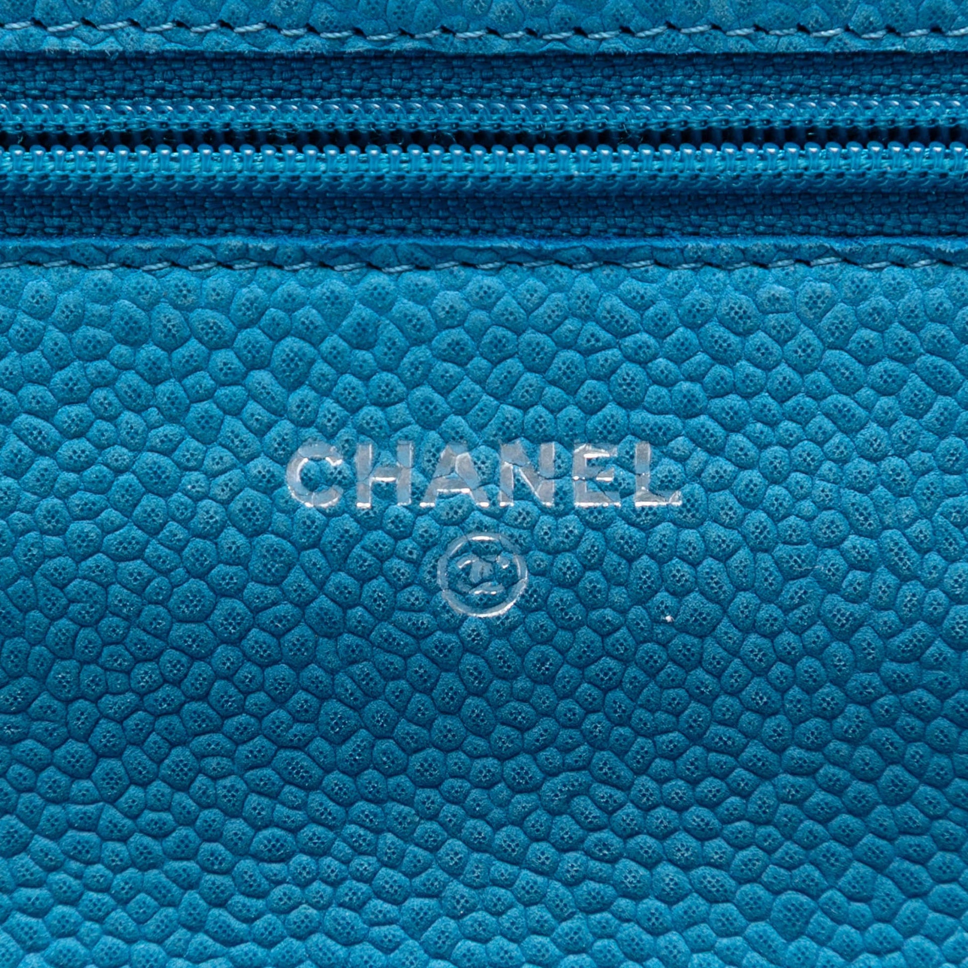 Chanel CC Quilted Caviar Wallet on Chain