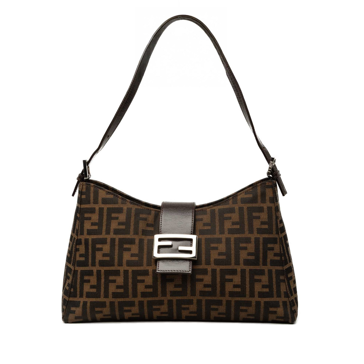 Fendi Zucca Canvas Shoulder Bag