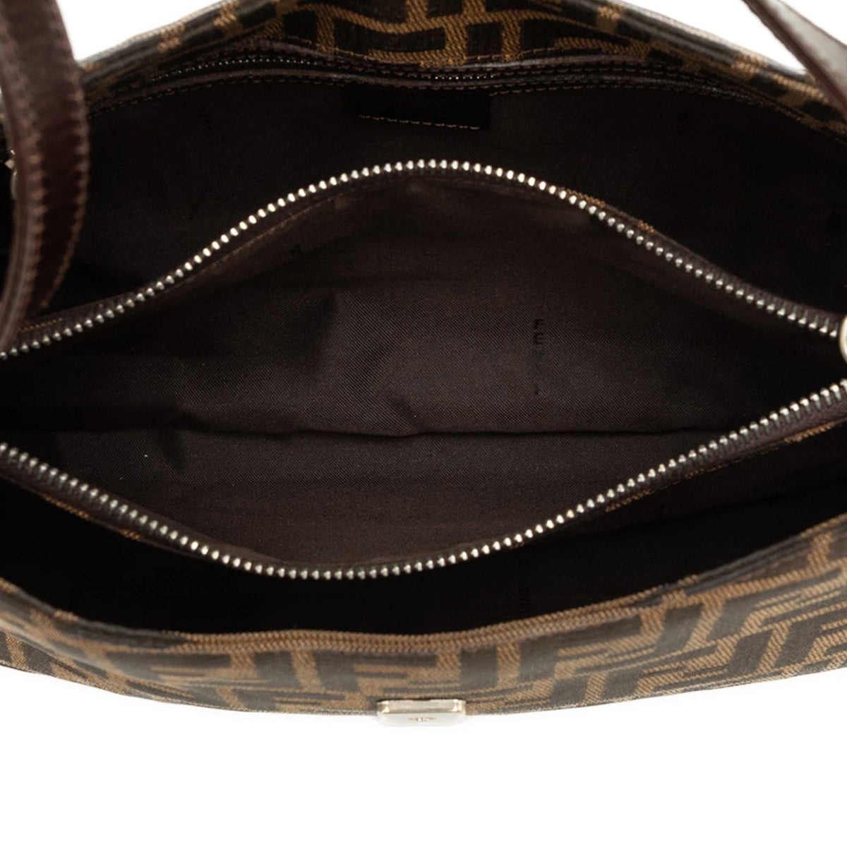 Fendi Zucca Canvas Shoulder Bag
