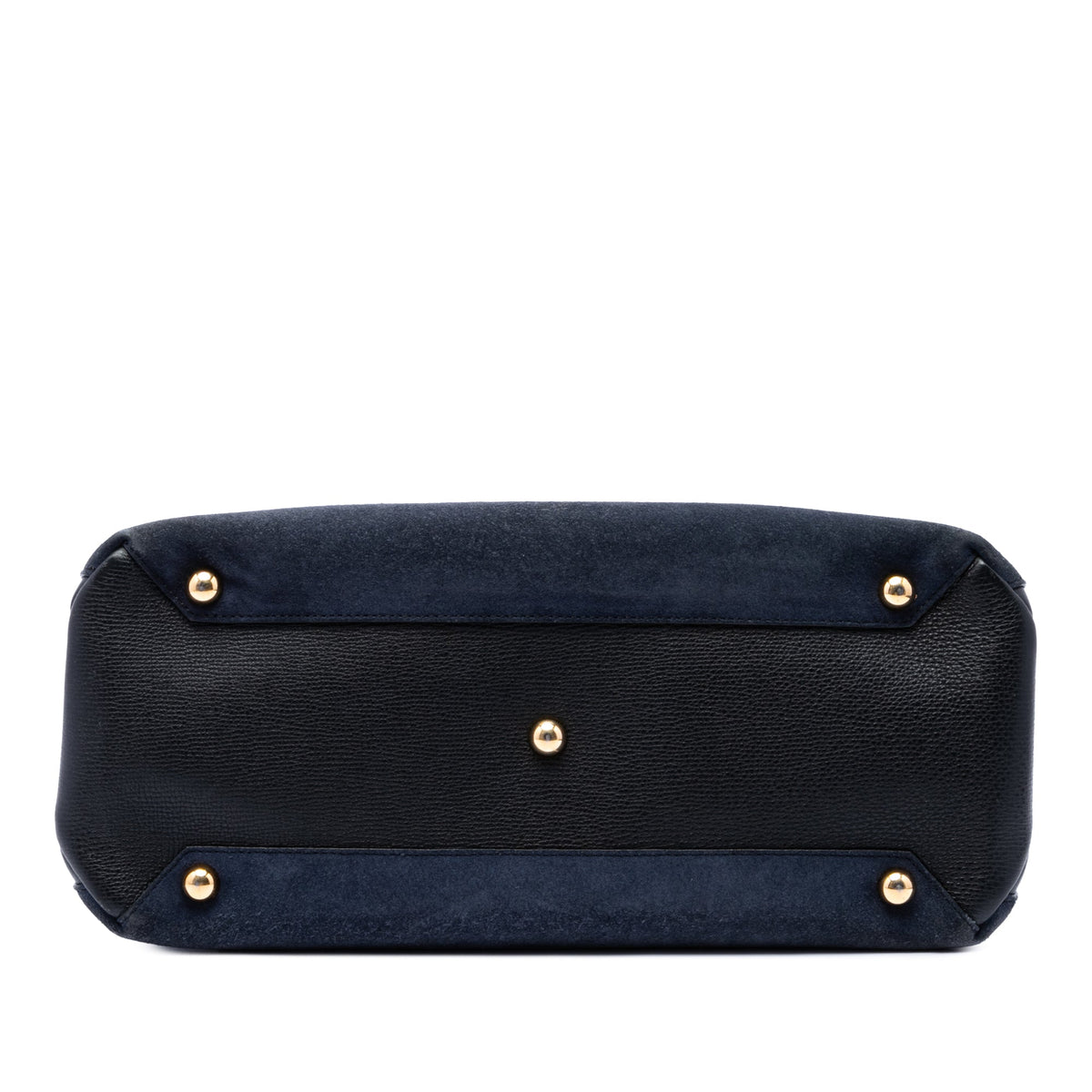 Burberry Medium Suede and Calfskin Banner Satchel