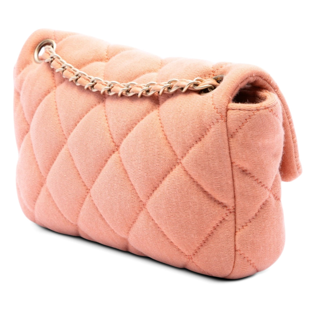 Chanel CC Quilted Jersey East West Flap