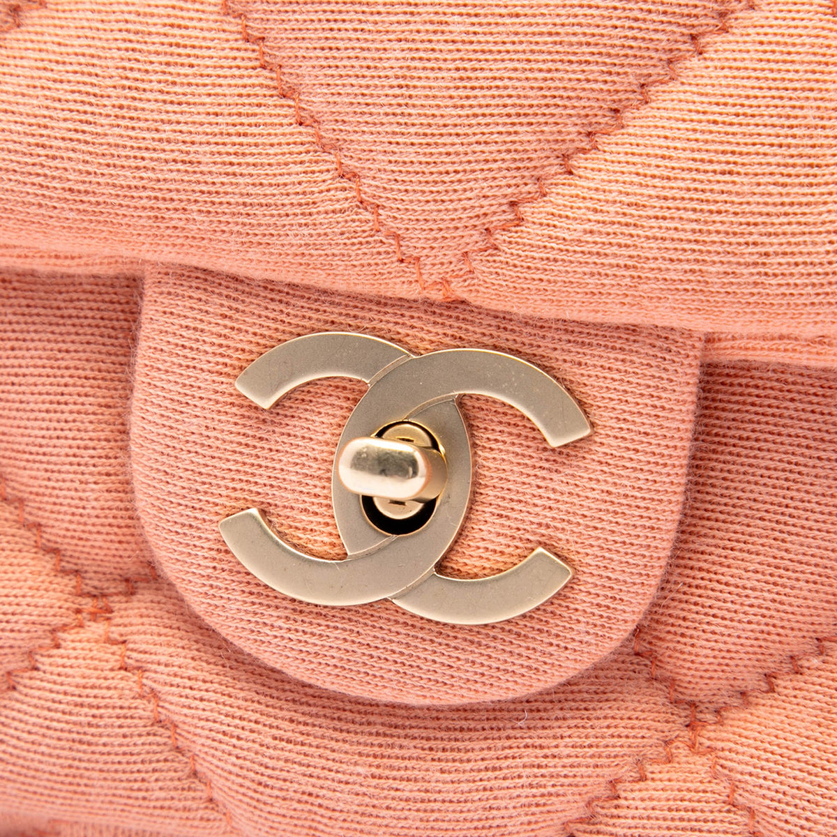 Chanel CC Quilted Jersey East West Flap