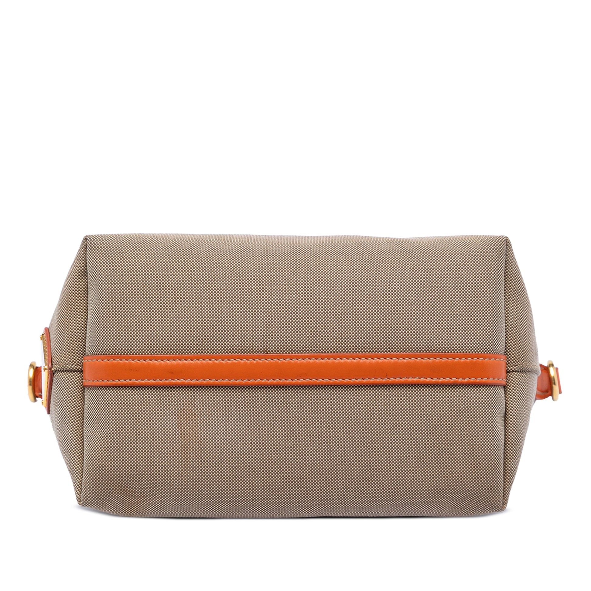 Prada Canvas Canapa Logo Bow Satchel
