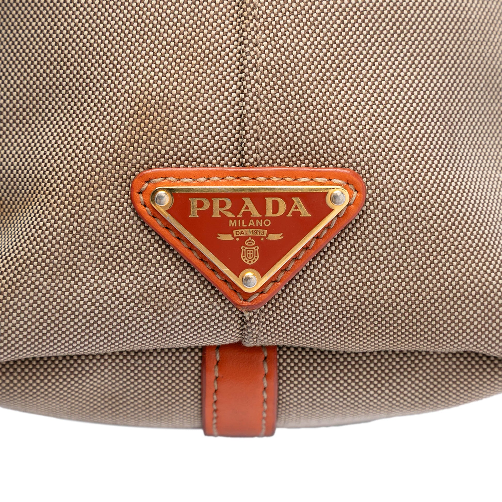 Prada Canvas Canapa Logo Bow Satchel