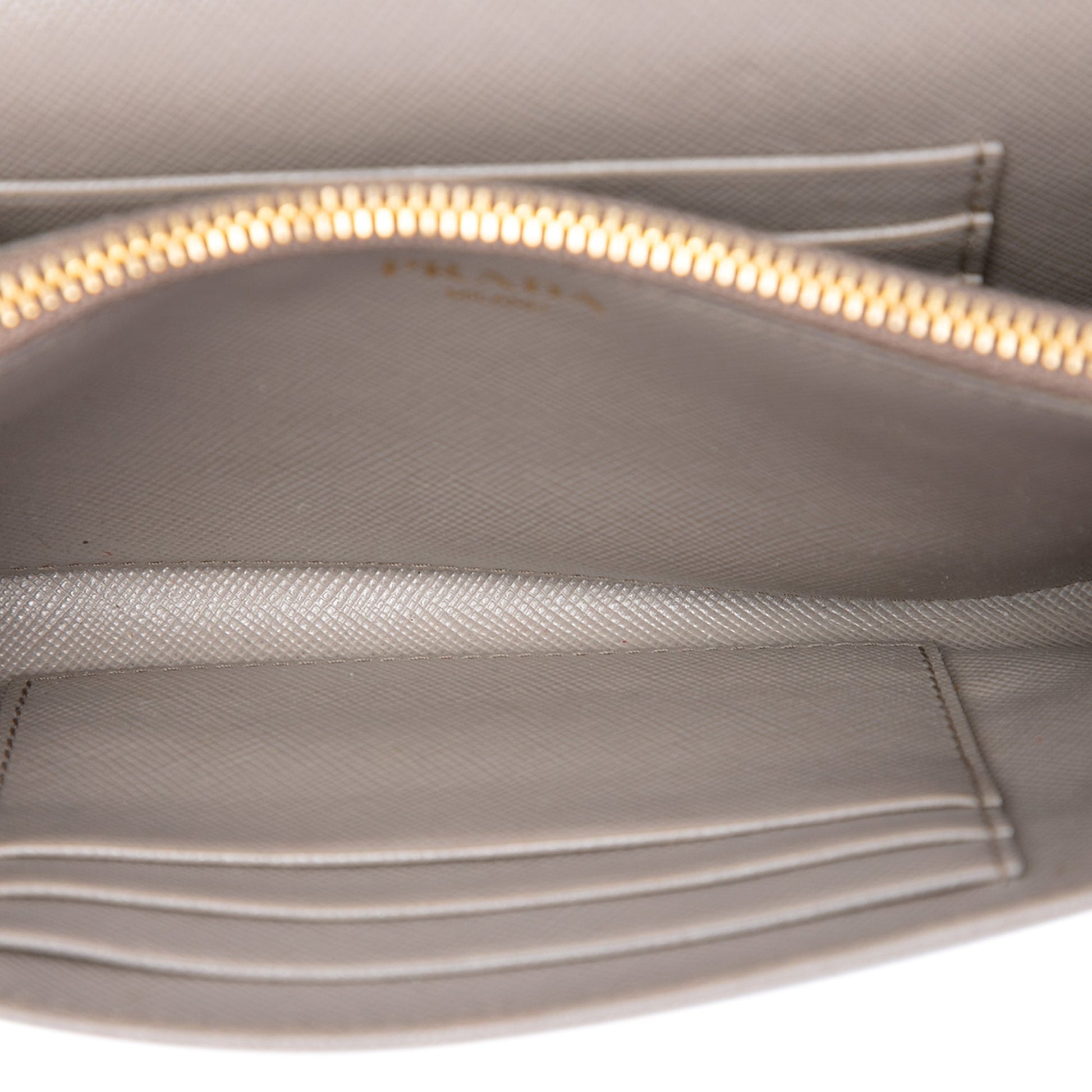 Prada Saffiano Wallet on Strap