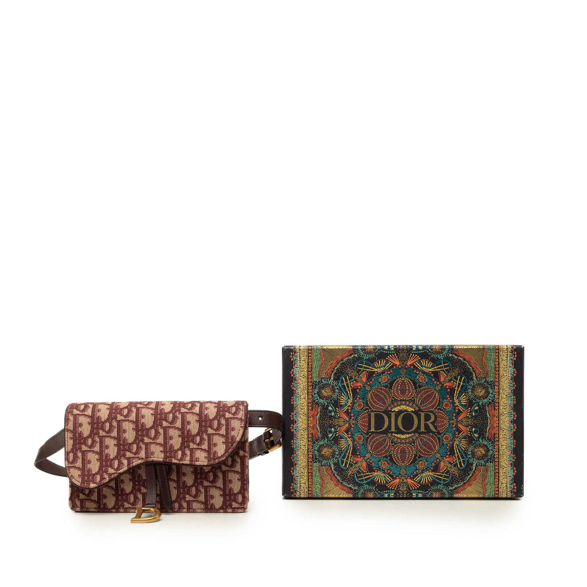 Dior Oblique Canvas Saddle Belt Bag