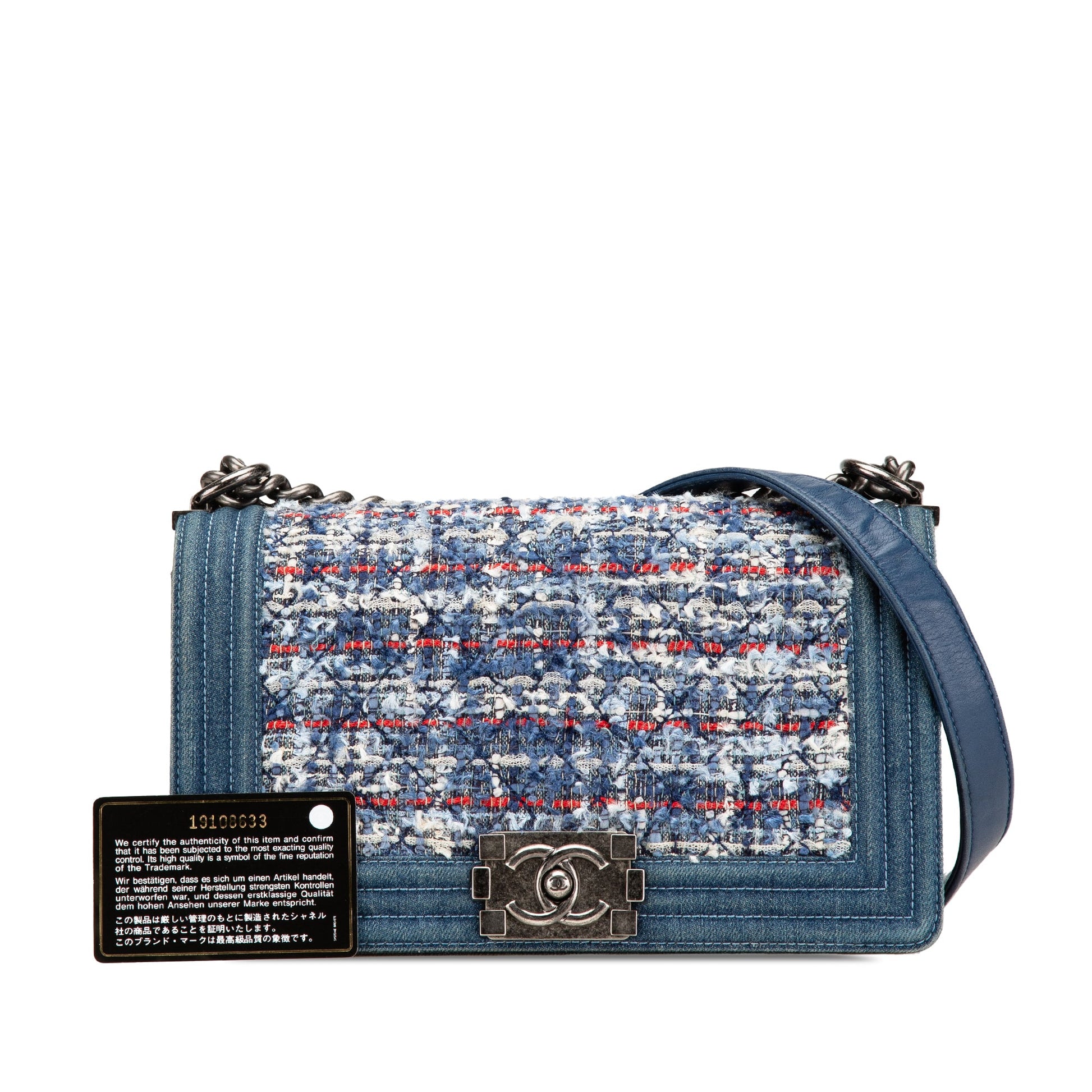 Chanel Medium Denim and Tweed Boy Bag