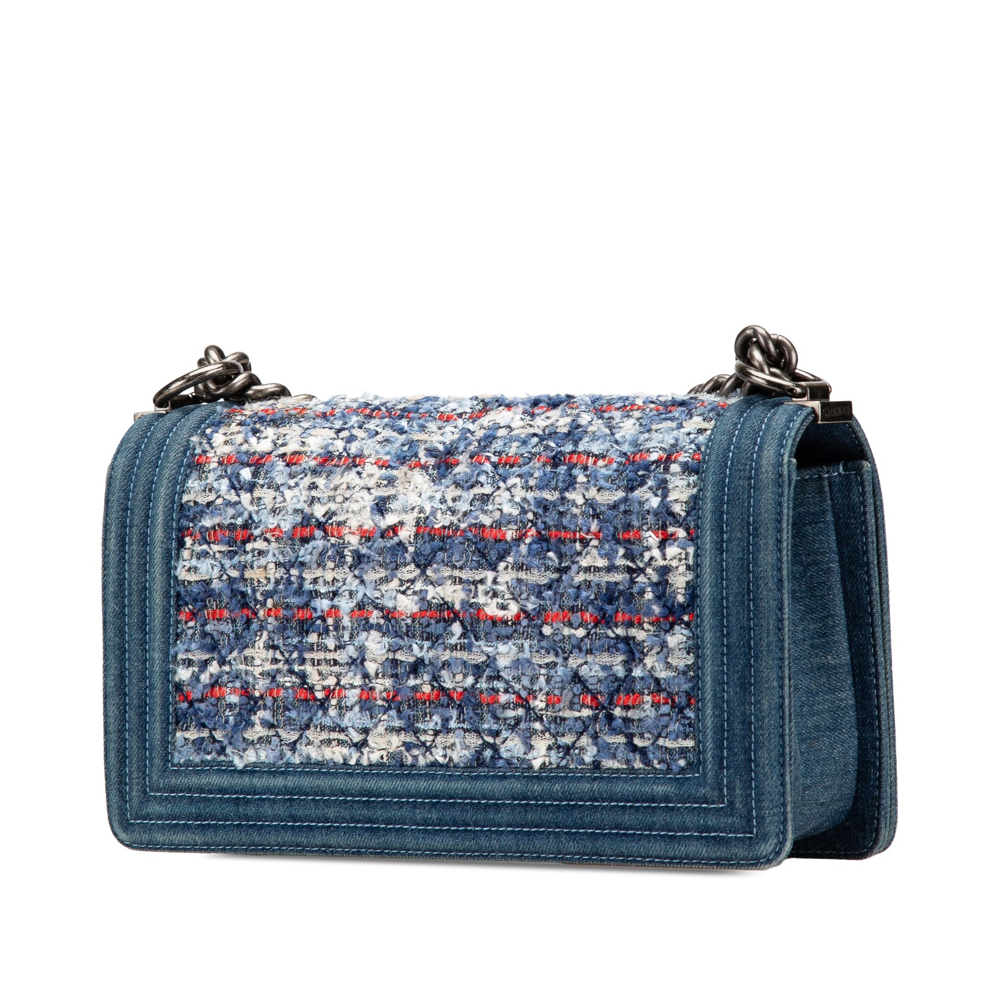 Chanel Medium Denim and Tweed Boy Bag