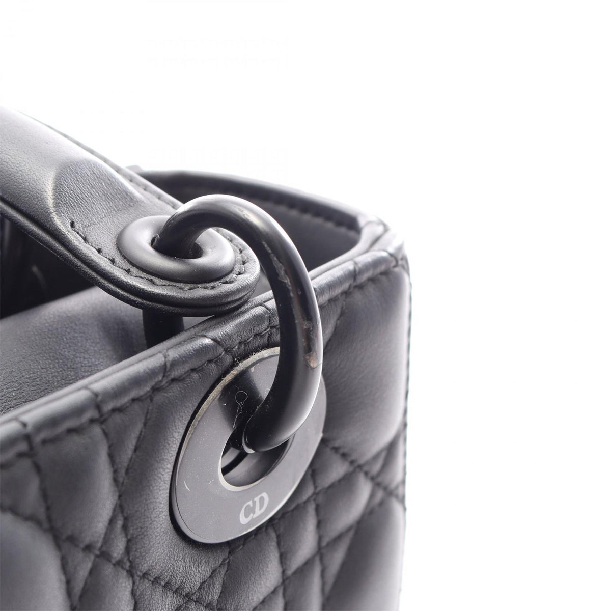 Dior Small Lambskin Cannage Lady Dior — Black