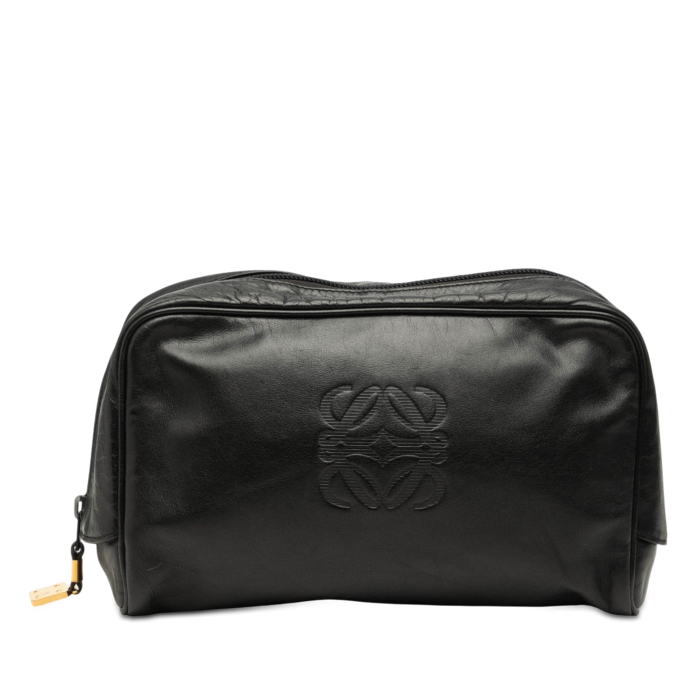 LOEWE Leather Anagram Clutch