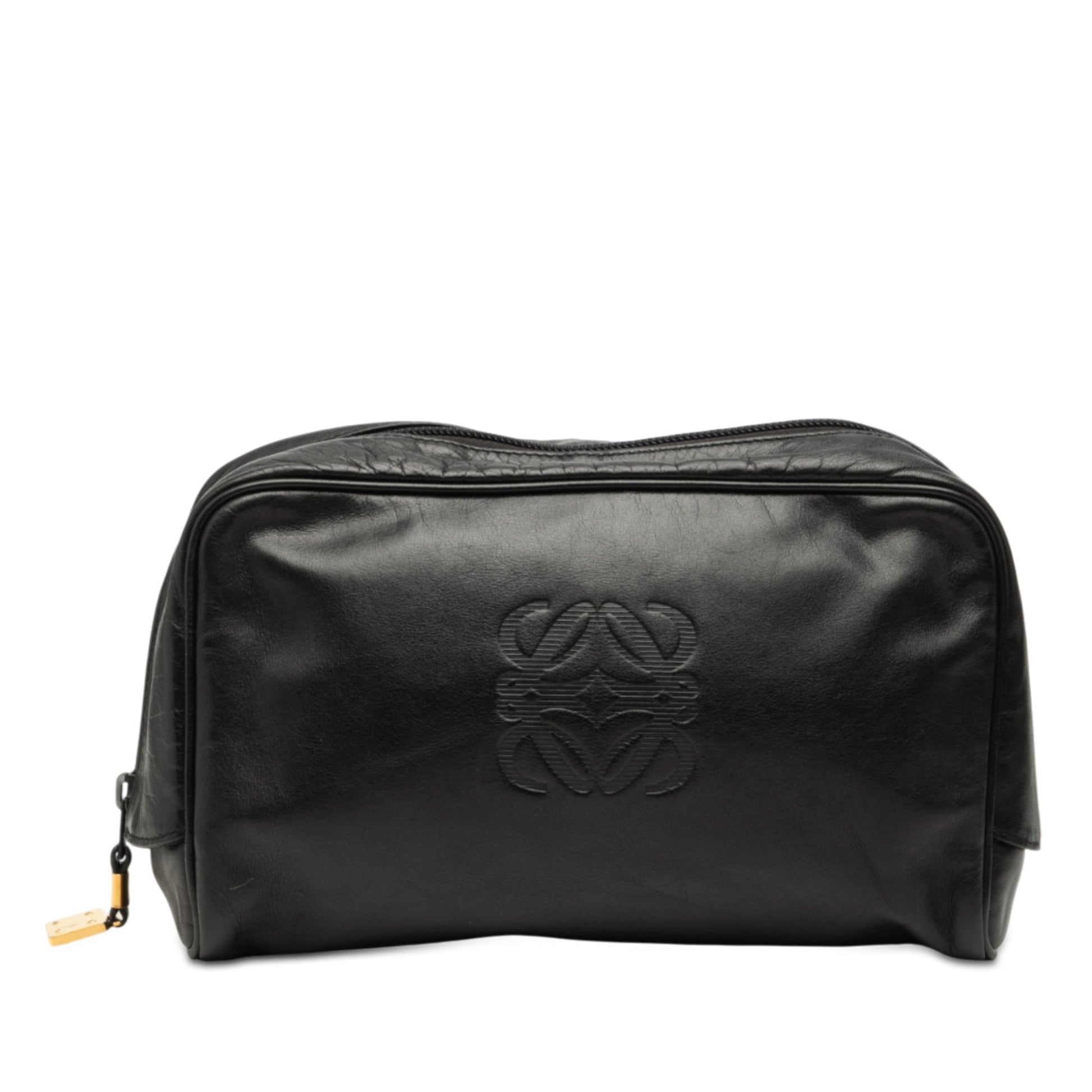 LOEWE Leather Anagram Clutch
