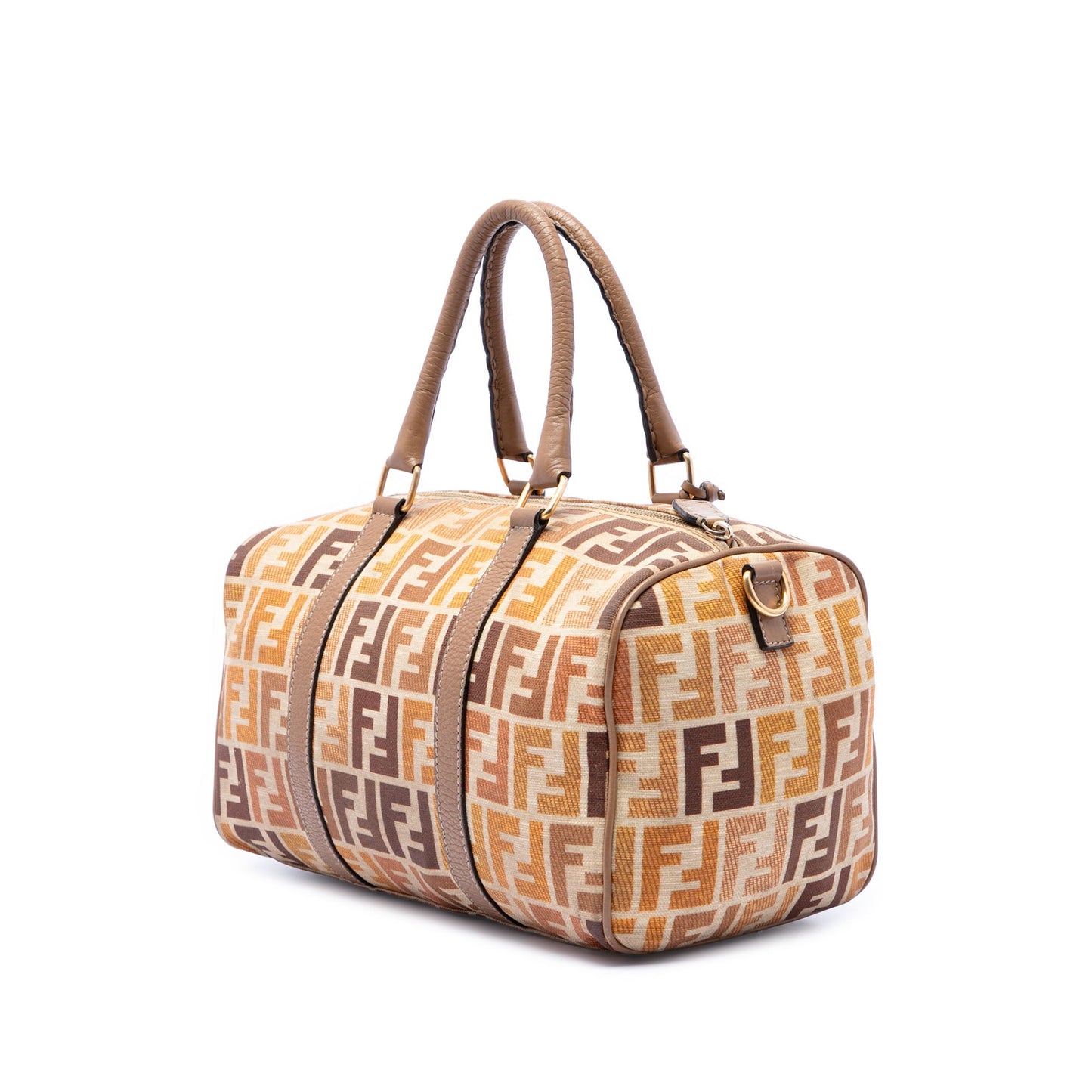 Fendi Zucca Canvas Selleria Satchel