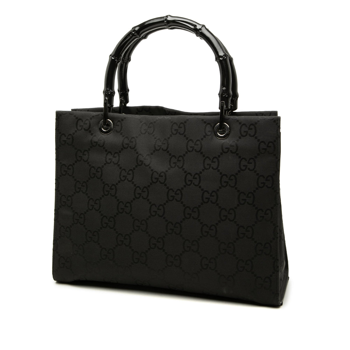 Gucci GG Nylon Bamboo Satchel