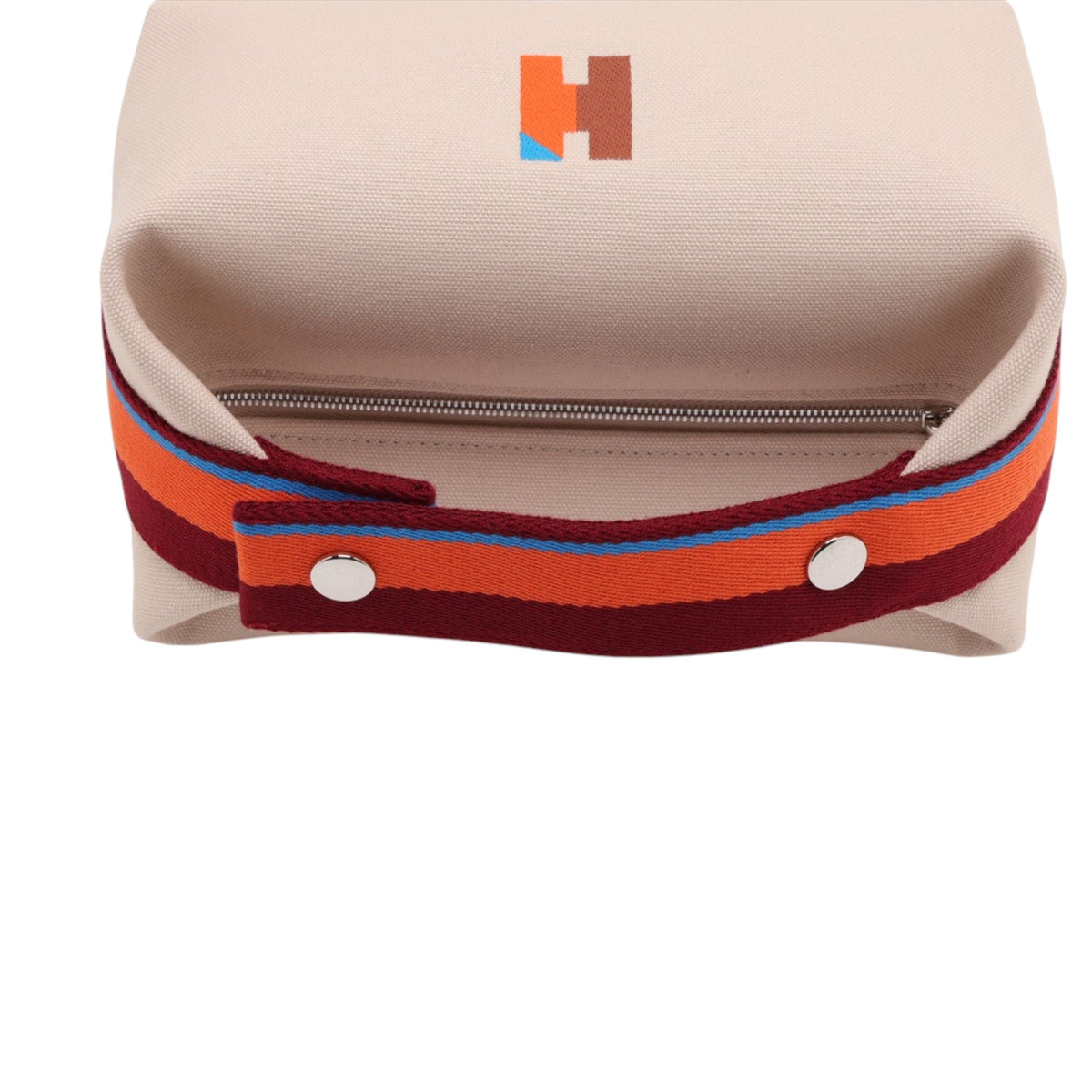 Hermès Small Toile Bride A Brac H Pavillon Case