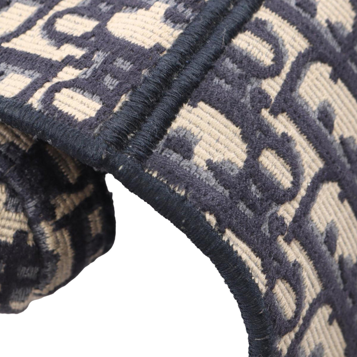 Dior Oblique Embroidered Canvas Saddle Bag
