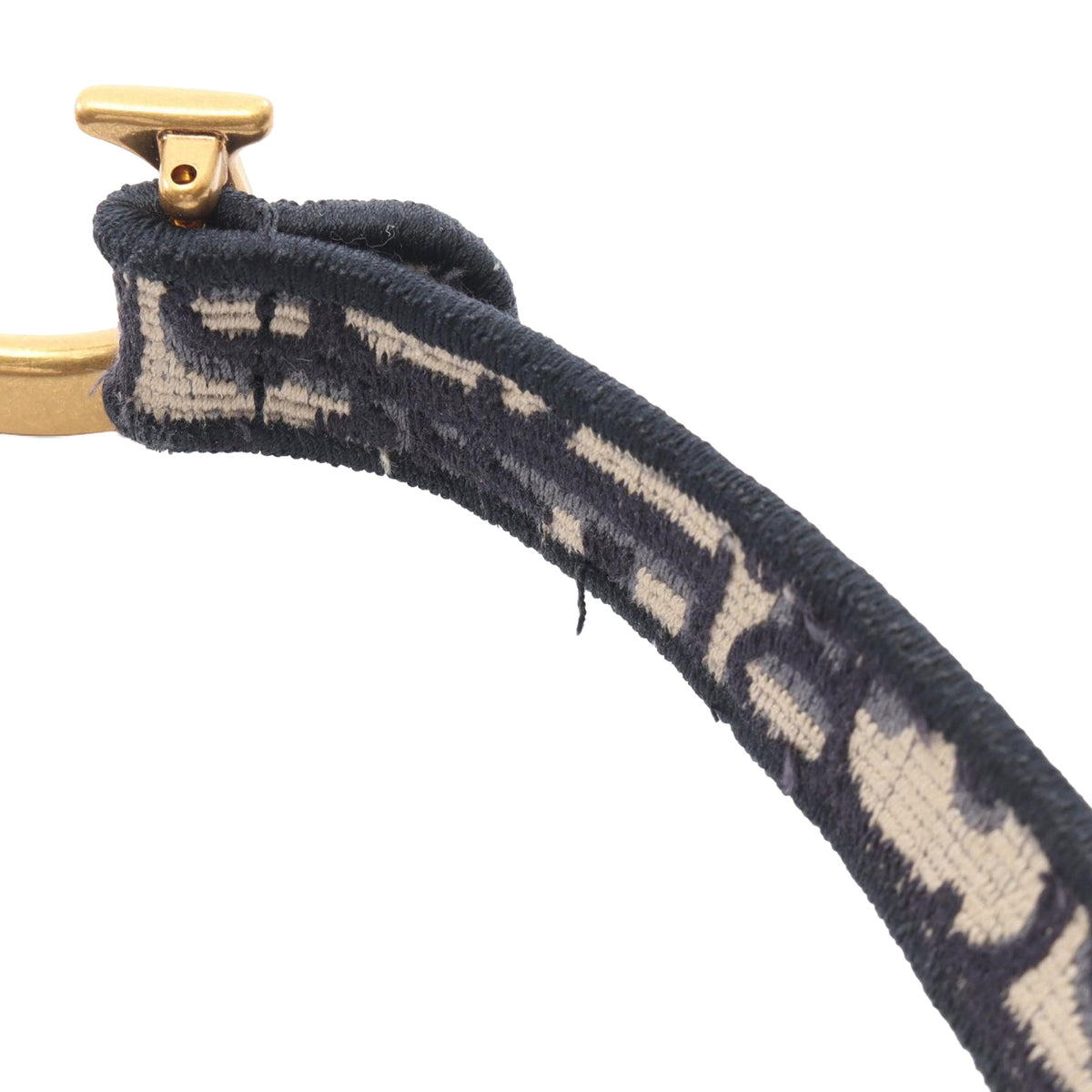 Dior Oblique Embroidered Canvas Saddle Bag