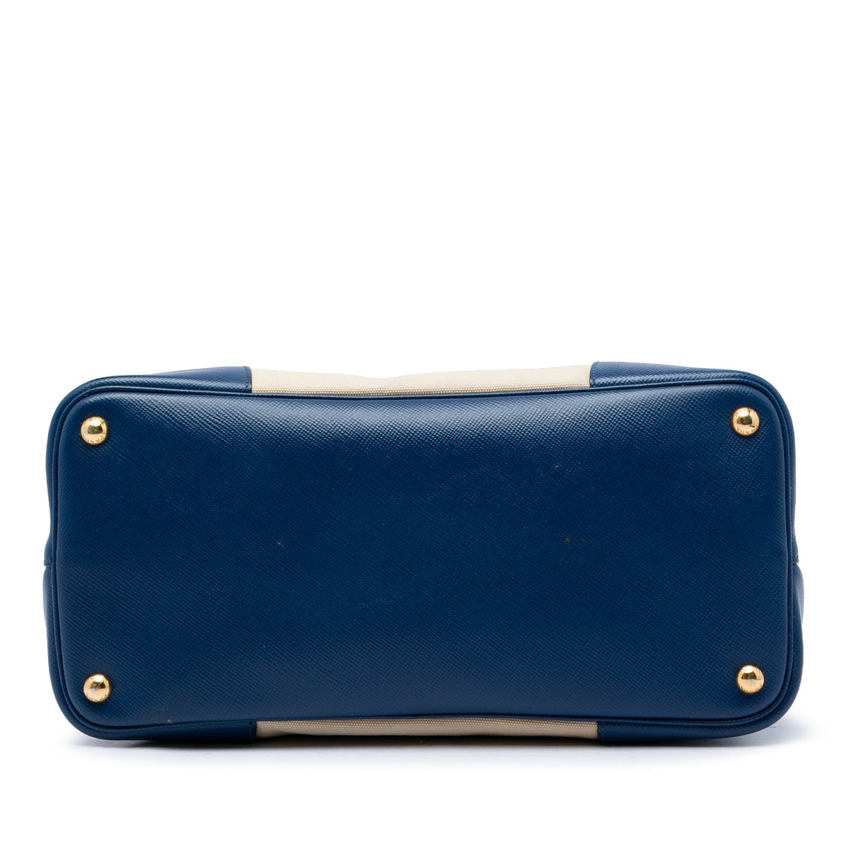 Prada Large Canapa and Saffiano Double Satchel