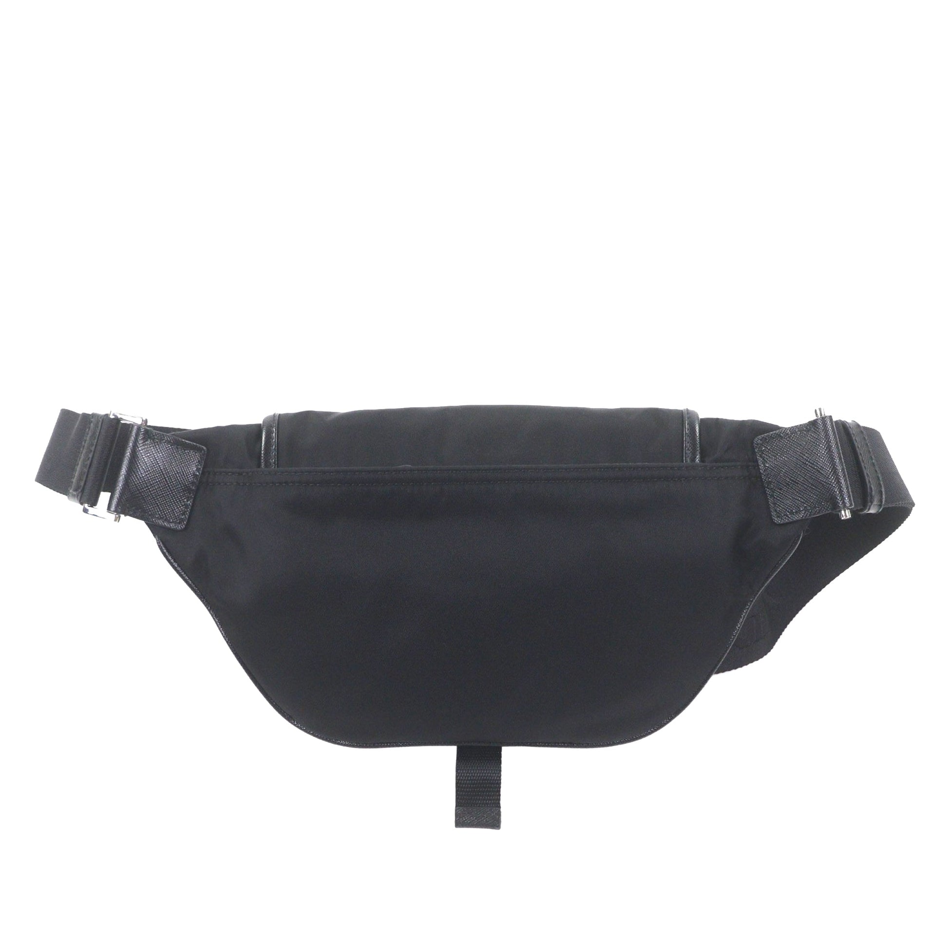 Prada Saffiano Trimmed Tessuto Belt Bag