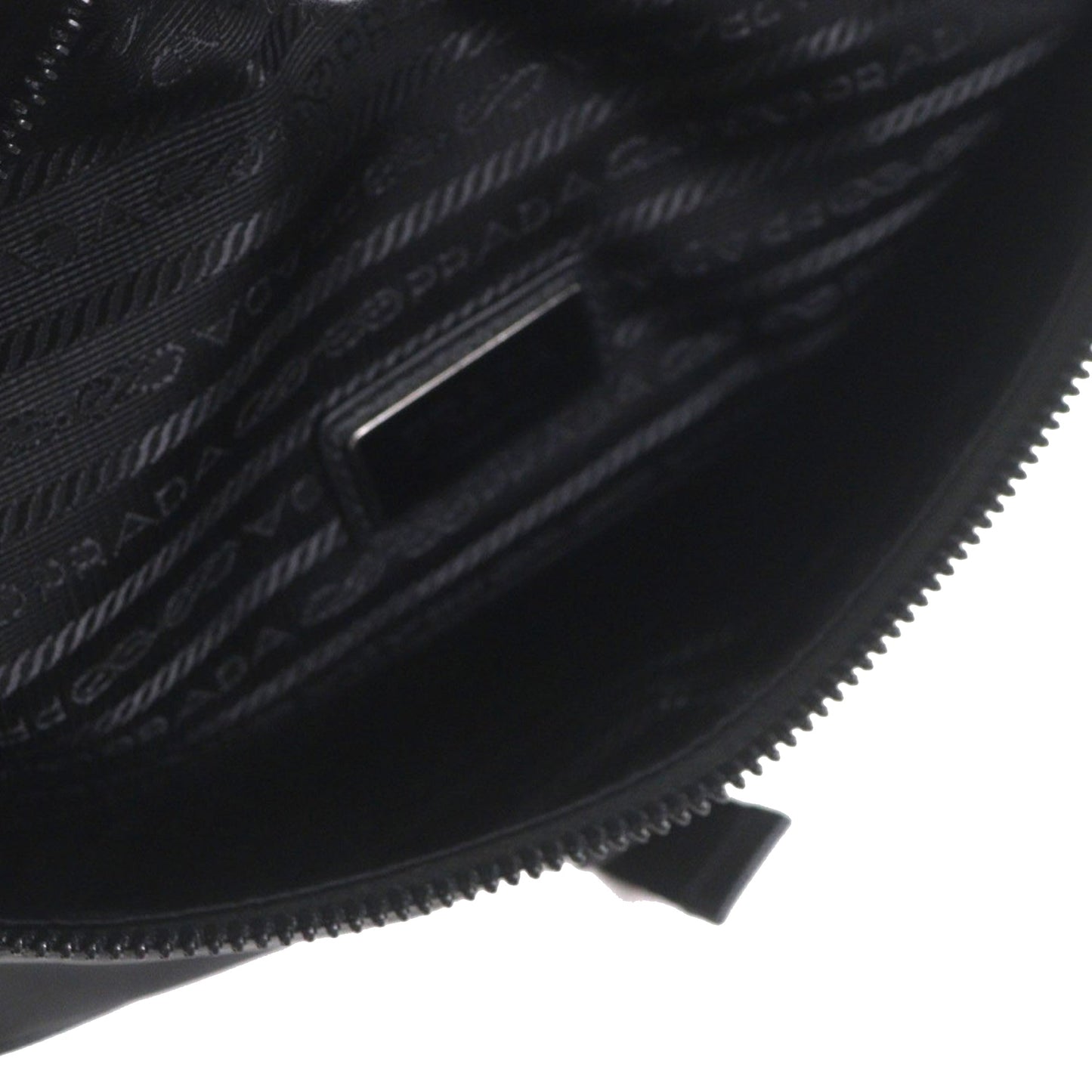 Prada Saffiano Trimmed Tessuto Belt Bag
