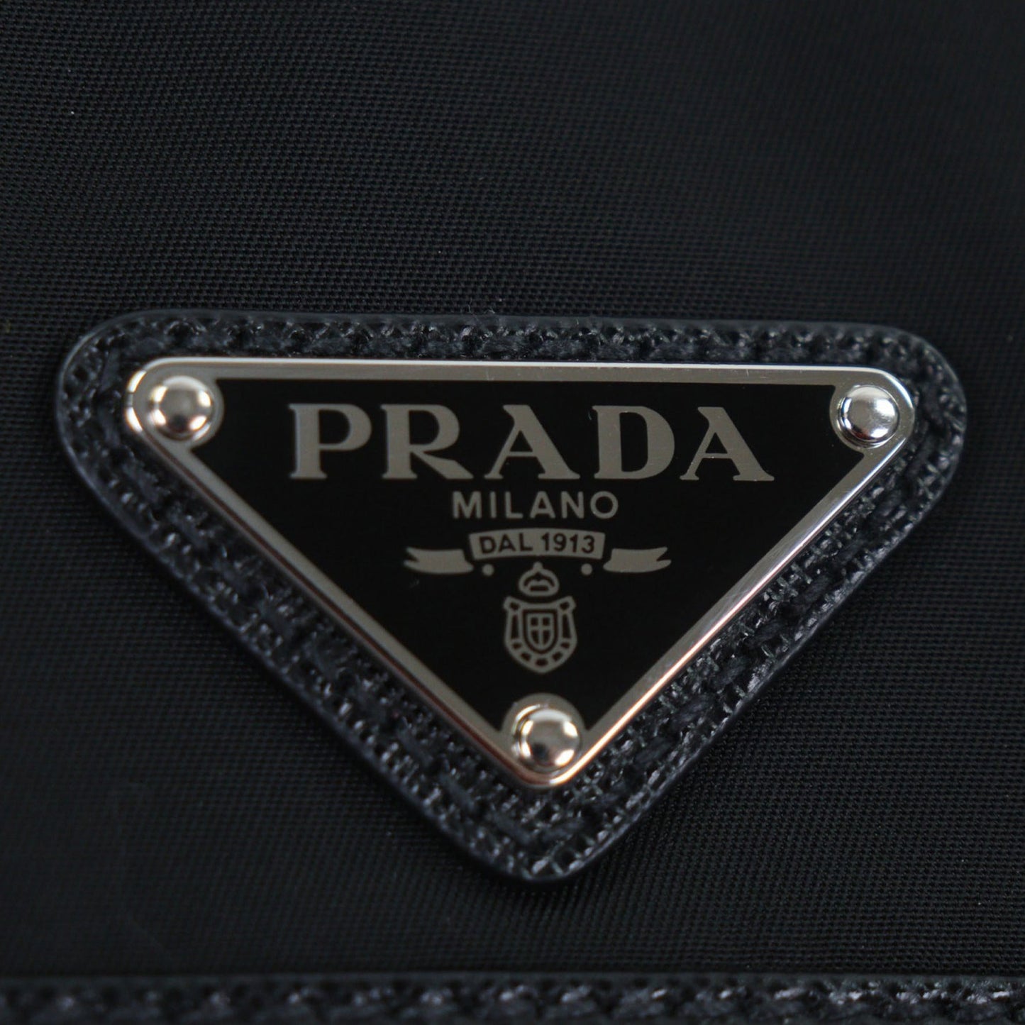 Prada Saffiano Trimmed Tessuto Belt Bag