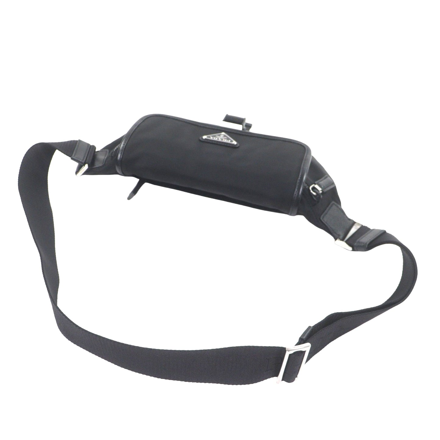 Prada Saffiano Trimmed Tessuto Belt Bag