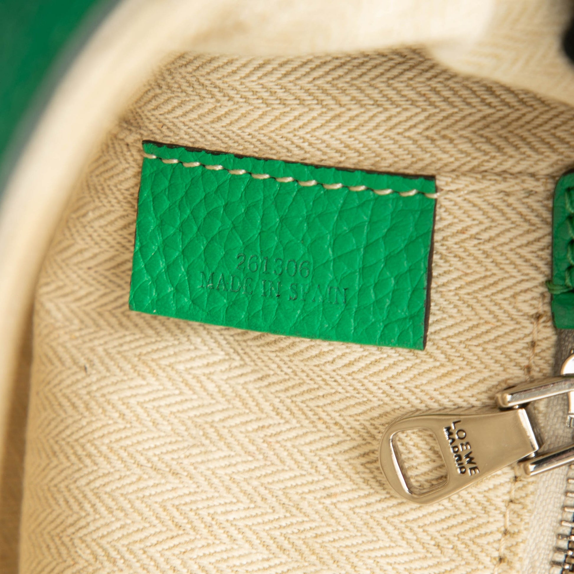 LOEWE Pebbled Calfskin Anagram Flap Crossbody
