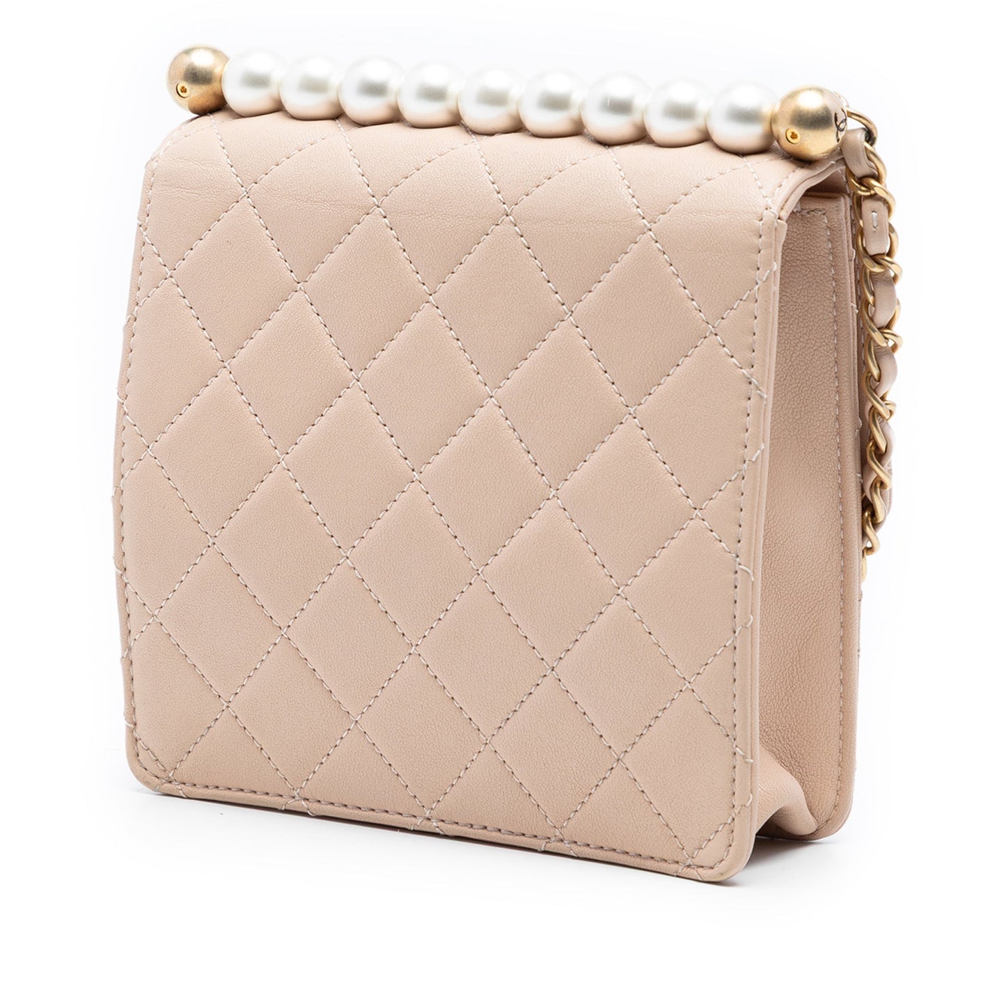 Chanel Small Quilted Lambskin Chic Pearls Flap