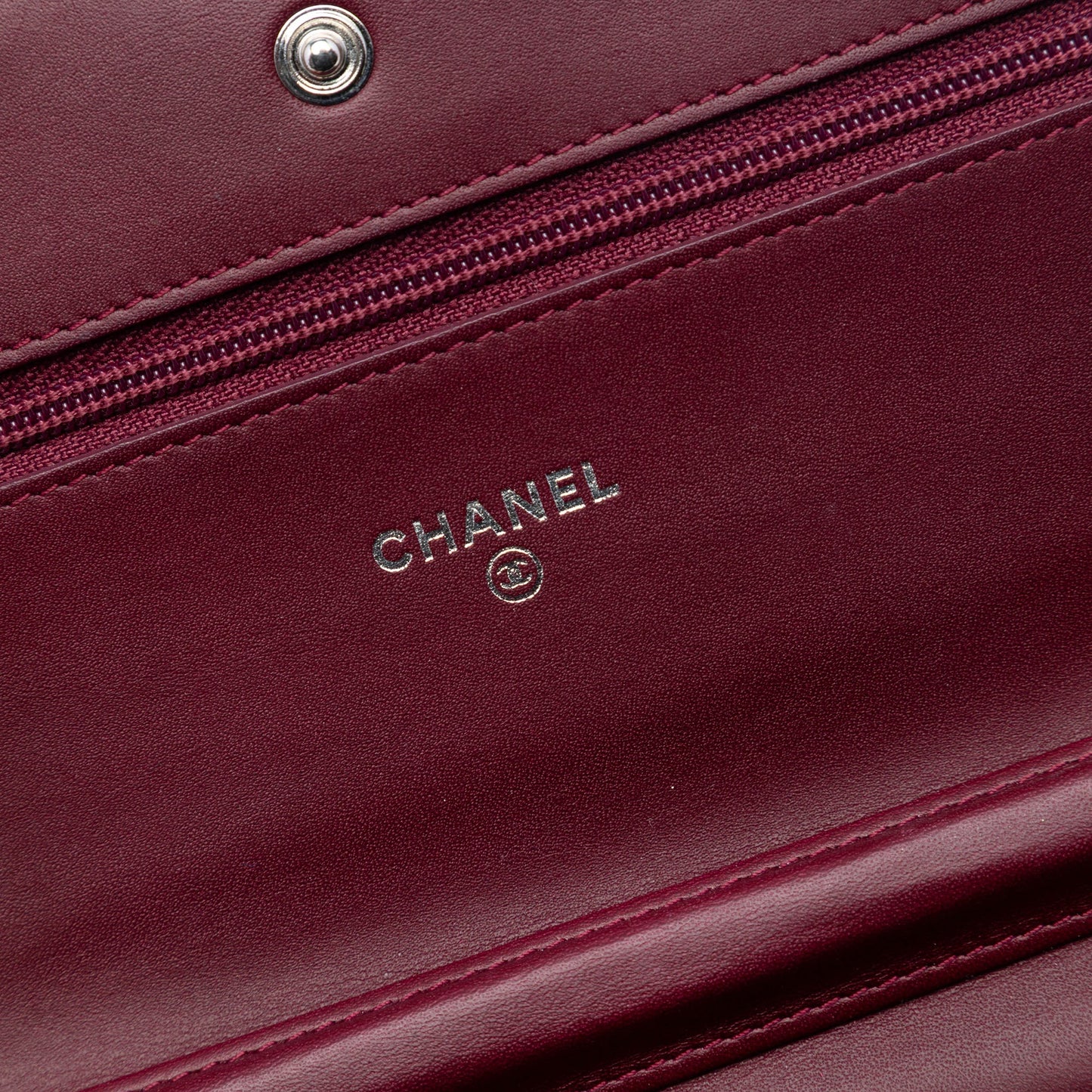 Chanel CC Quilted Patent Brilliant Wallet On Chain