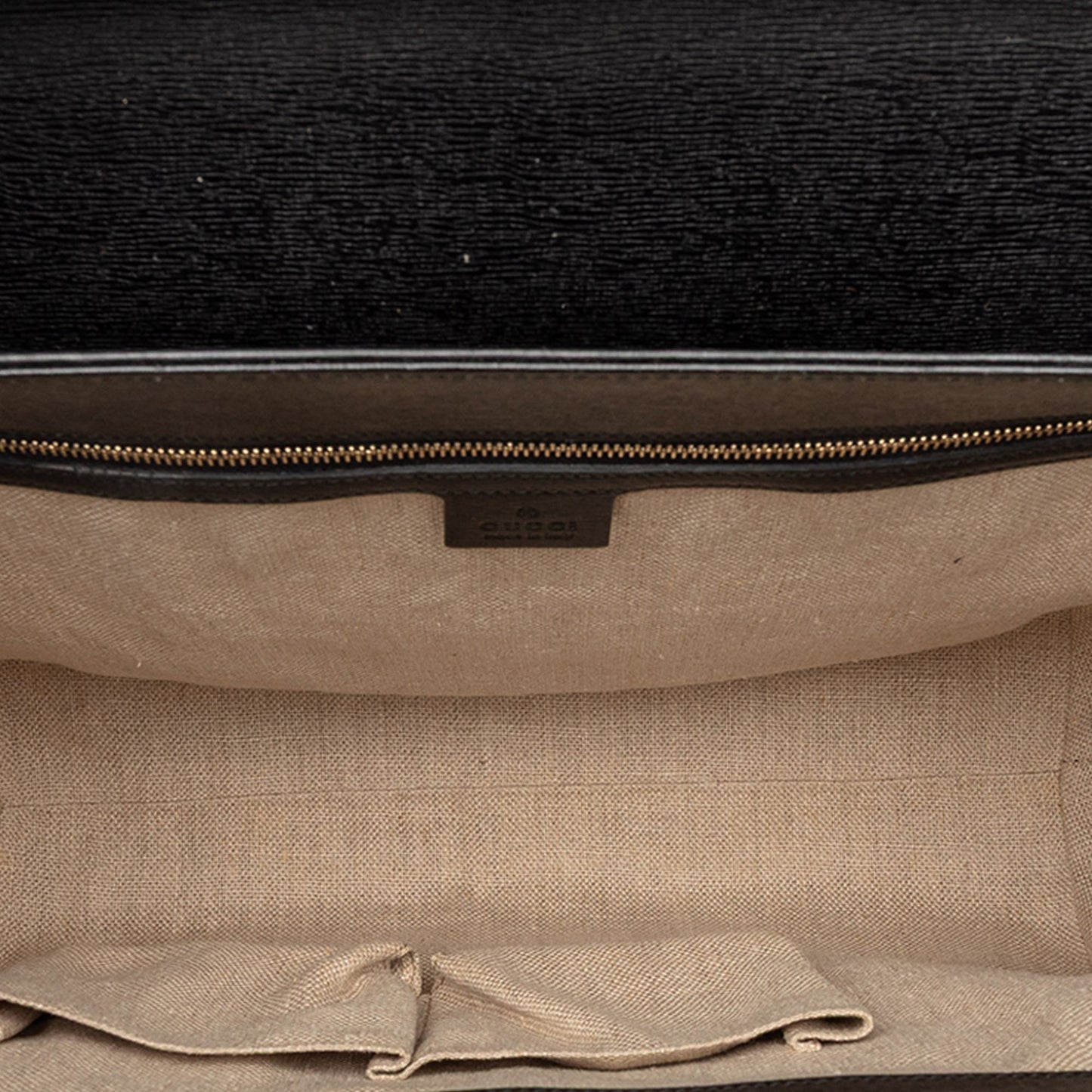 Gucci Large Leather Bamboo Bullet Tote
