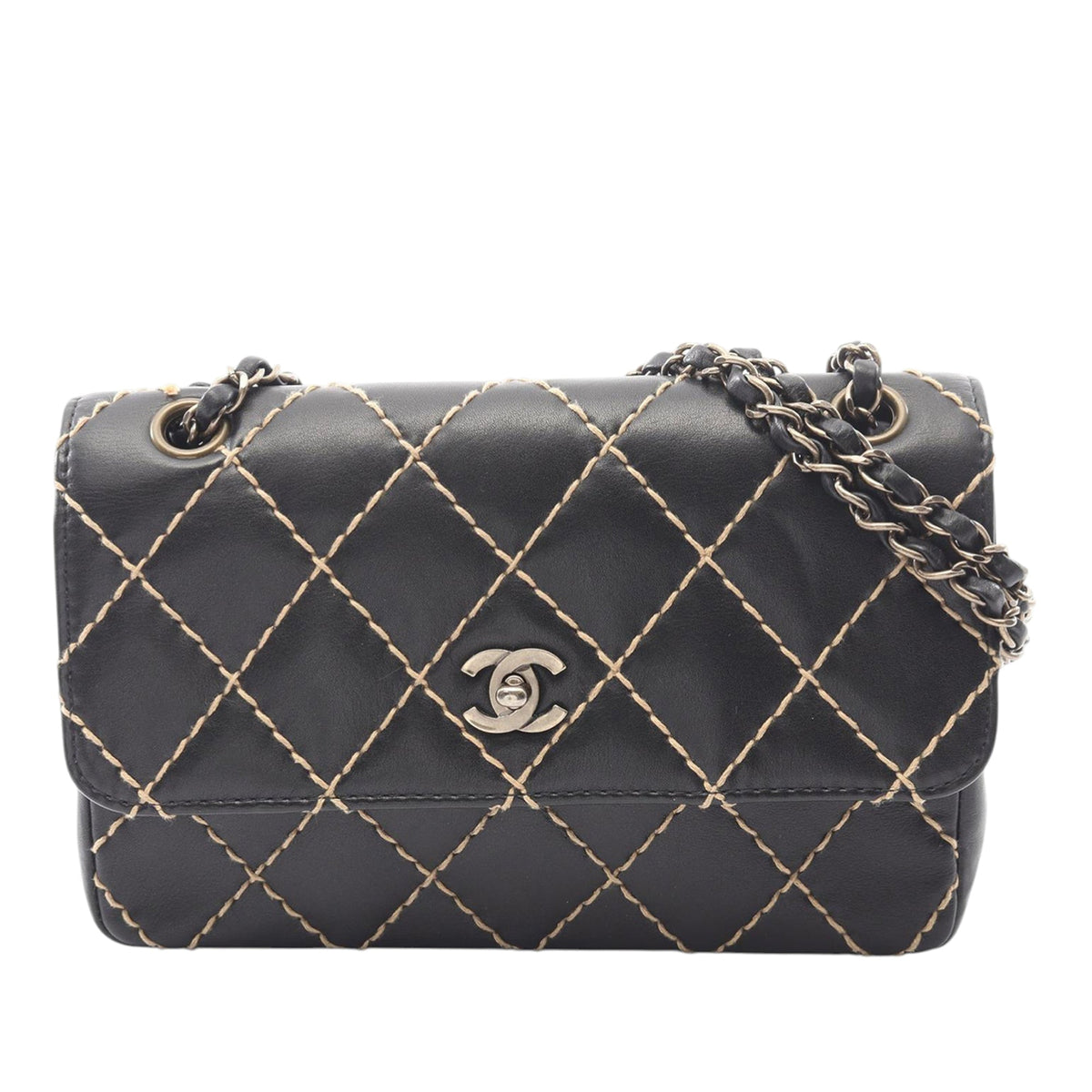 Chanel CC Wild Stitch Lambskin Flap