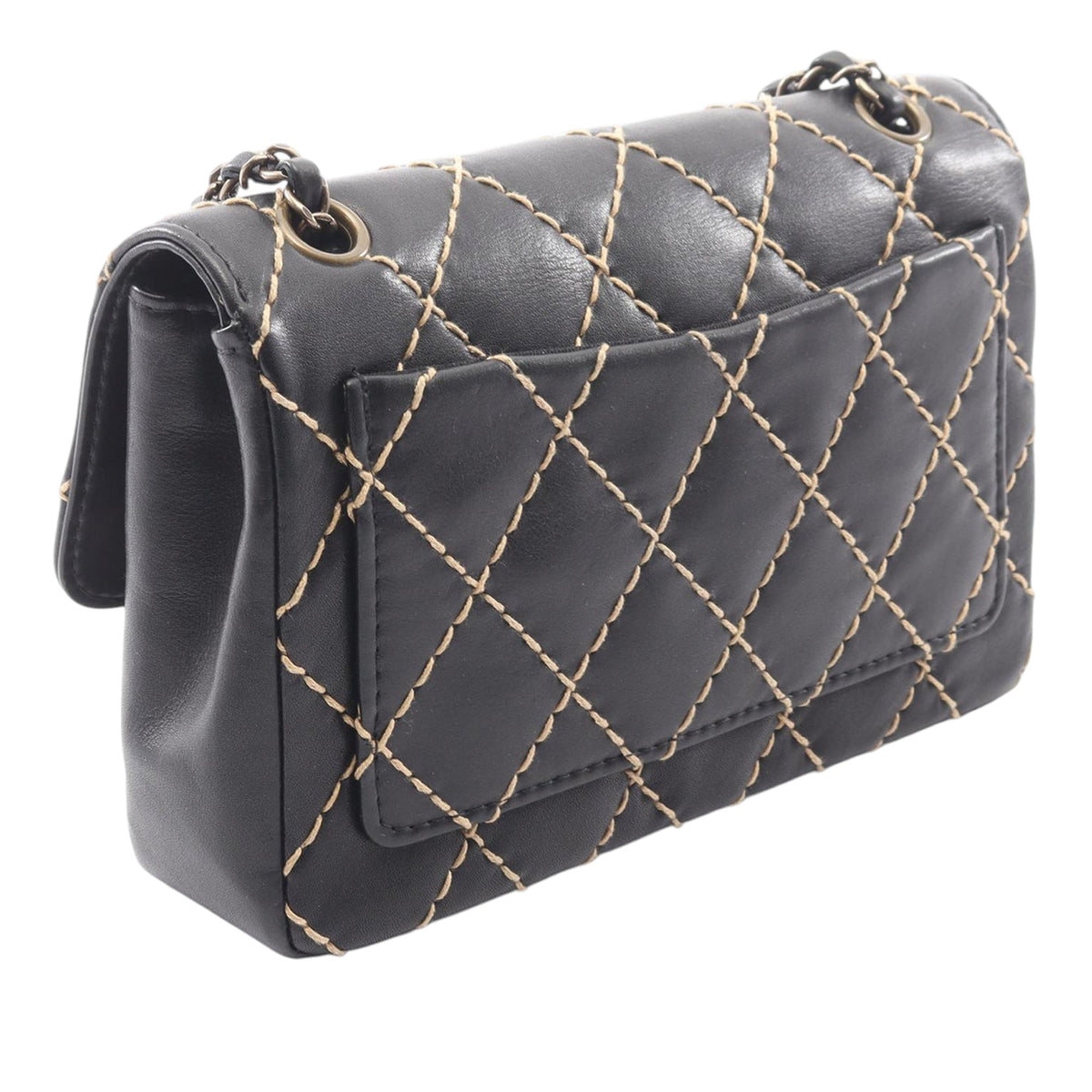 Chanel CC Wild Stitch Lambskin Flap