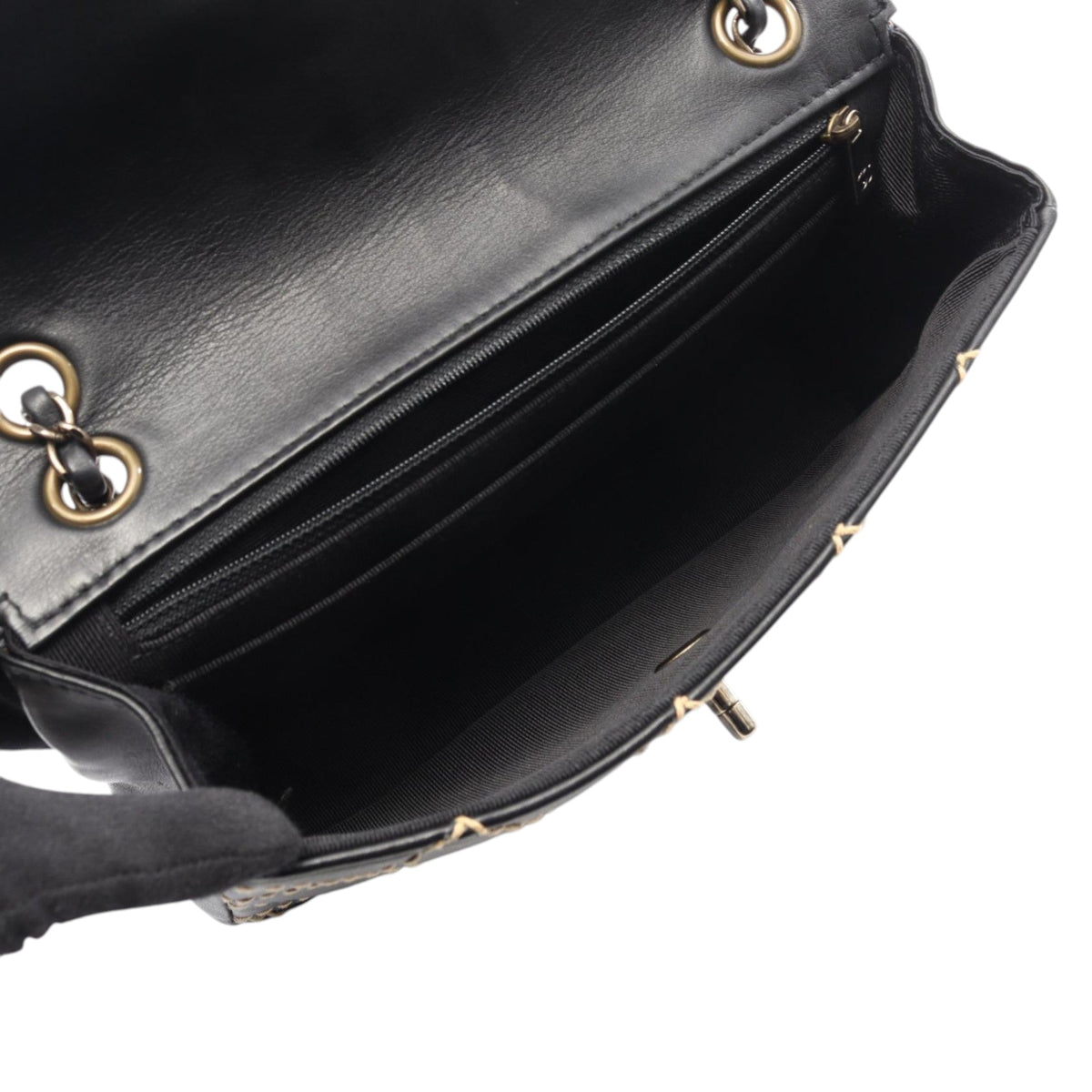 Chanel CC Wild Stitch Lambskin Flap